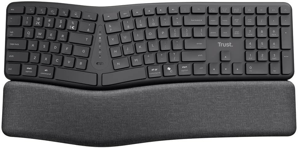 Trust Tastatur KEYRA ERGO MULTI Wireless Keyboard