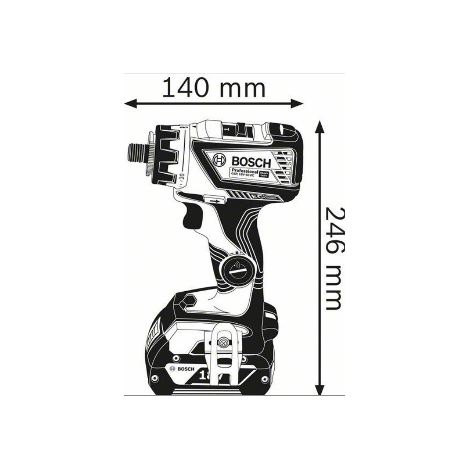 Bosch Professional GSR 18V-60 FC Bohrschrauber (Akku) Bosch Professional GSR 18V-60 FC Bohrschrauber (Akku)