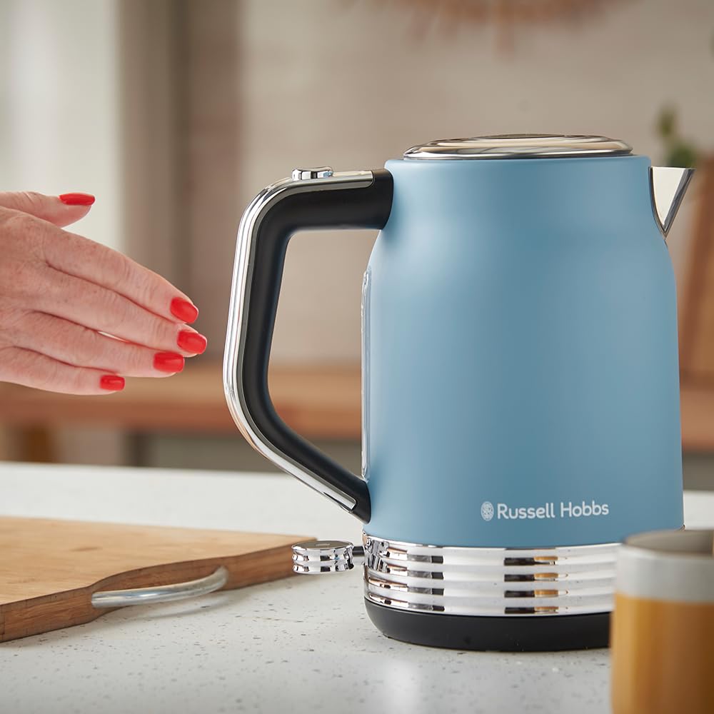 Russell Hobbs Hanley Wasserkocher (1,7 Liter, 2400 Watt, Edelstahl)