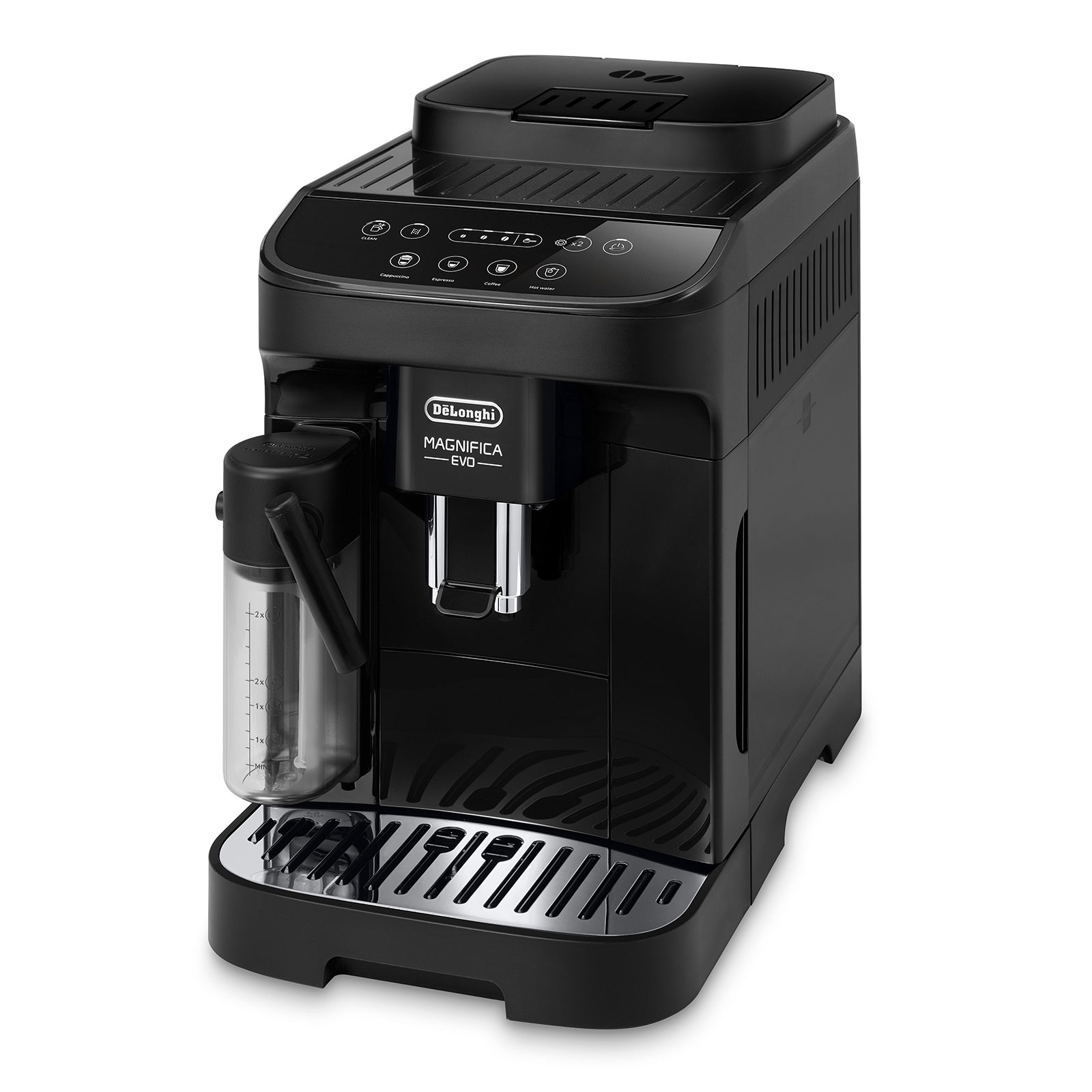 De'Longhi ECAM293.52.B MAGNIFICA Kaffeevollautomat (Kegelmahlwerk, Schwarz, 250 g, Bohnenbehälter, 1,8 l Wassertank, Milchbehälter/Milchdüse)