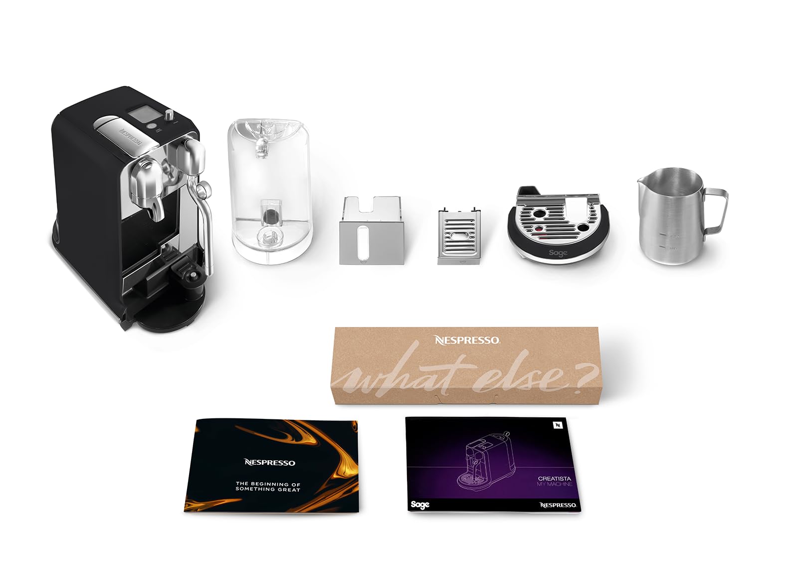 Sage the Creatista Plus SNE800BTR Trüffelschwarz Nespresso Kaffeemaschine