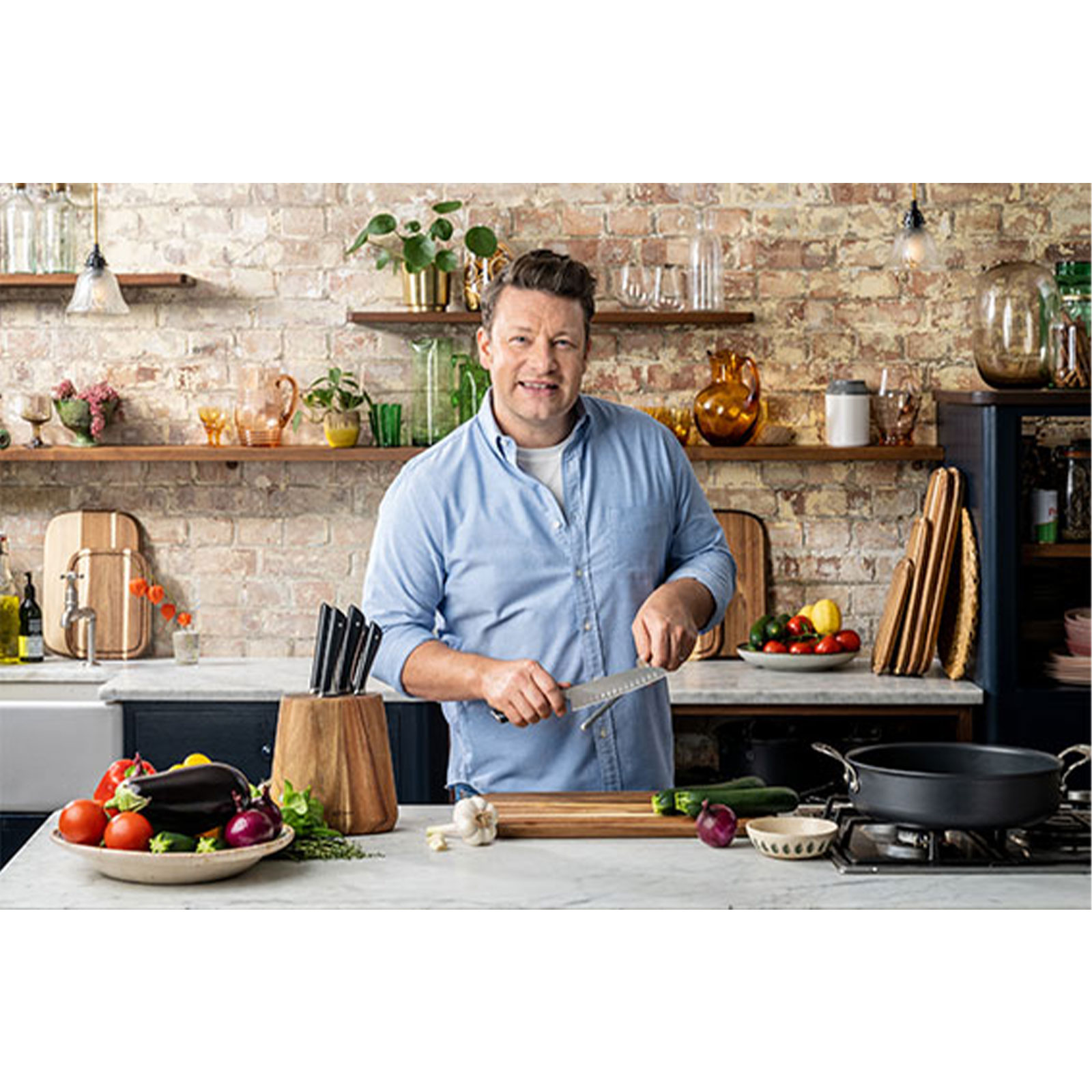 Tefal K267S355 Jamie Oliver 3er Set Koch- / Universal- / Schälmesser