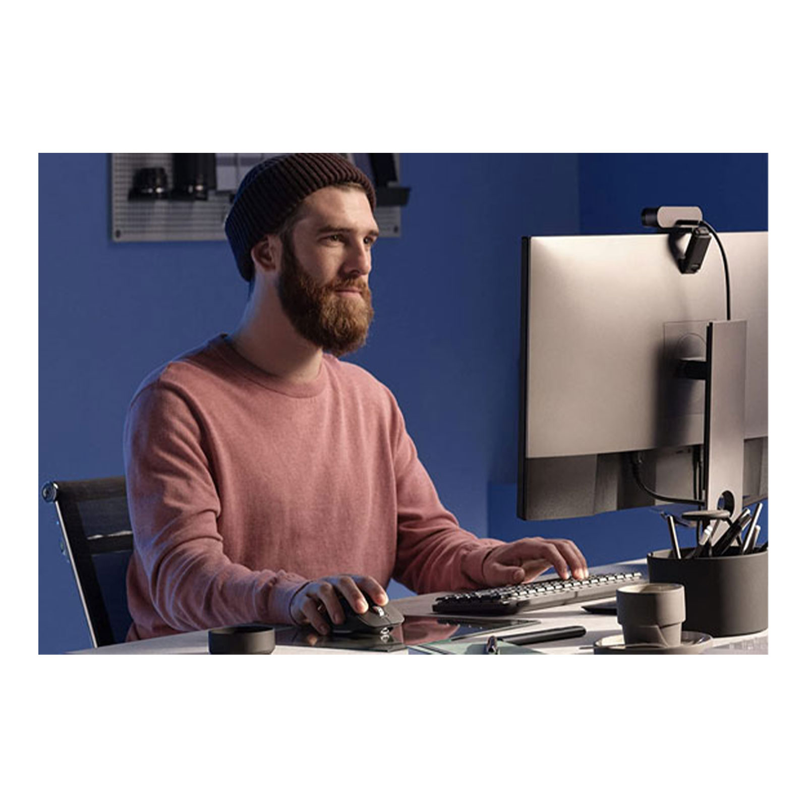 Logitech MX Mechanical Linear RF Wireless + Bluetooth Tastatur grau