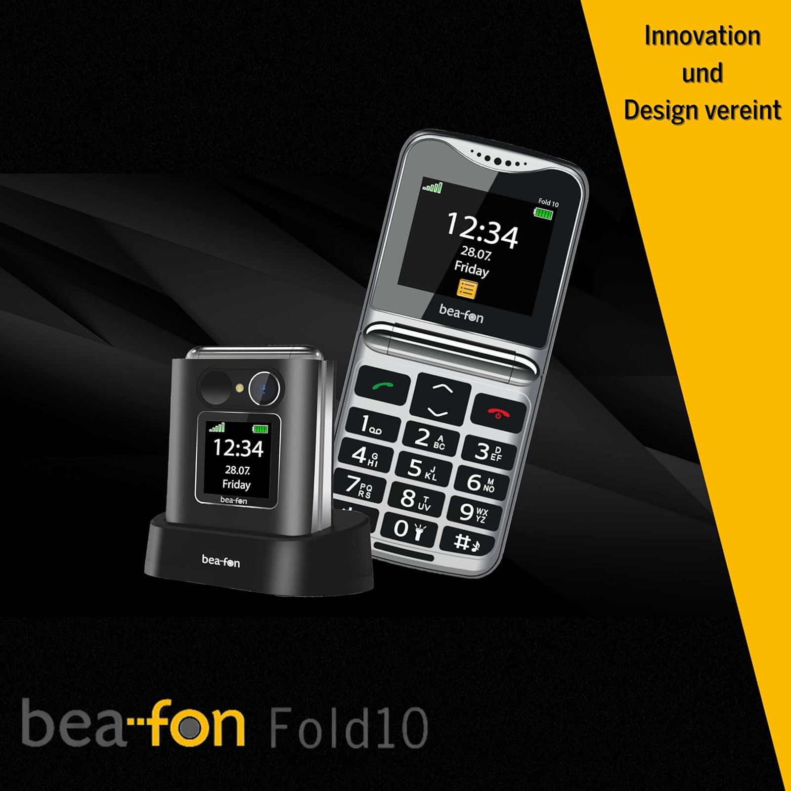 Beafon Fold 10 Schwarz Seniorenhandy Beafon Fold 10 Schwarz Seniorenhandy
