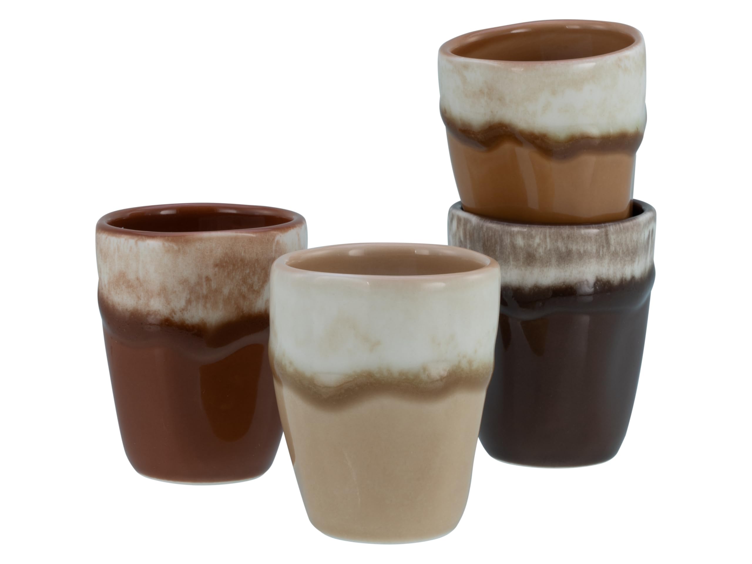 Creatable, 24737, Serie Squeezy Mocha Mousse, 4-teiliges Geschirrset für 4 Pers.