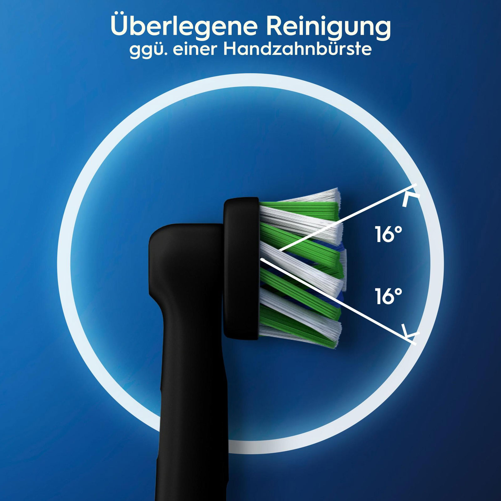 Oral-B Aufsteckbürsten CrossAction Black Edition 3er