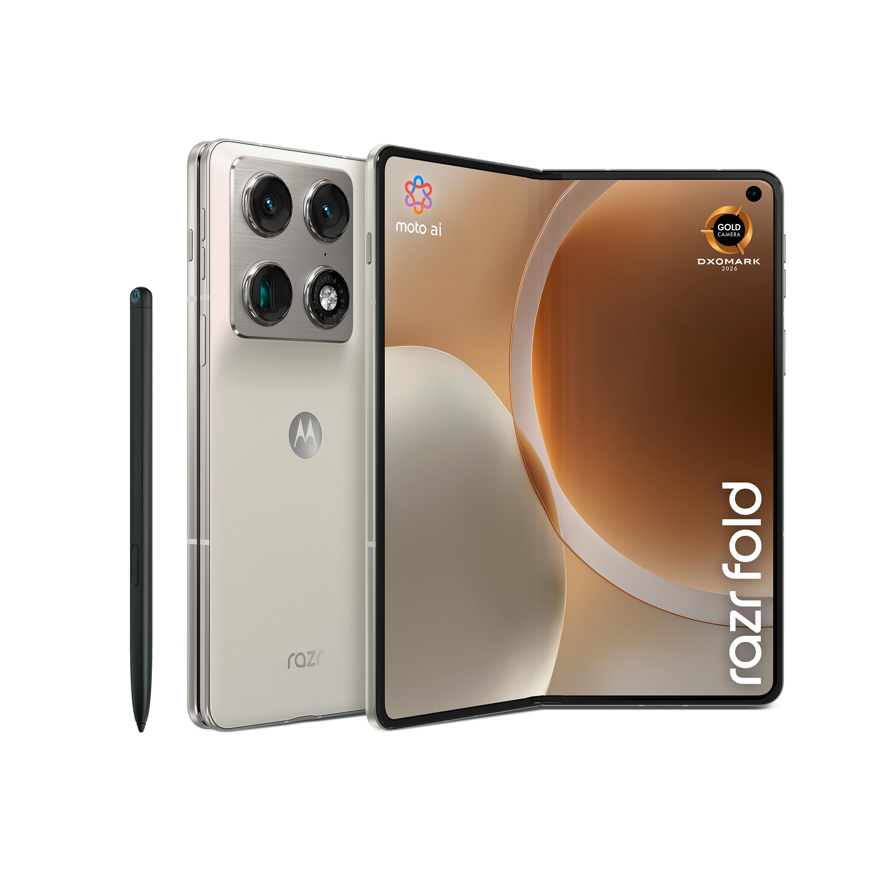 Motorola razr fold 16GB + 512GB PANTONE® Lily White Smartphone