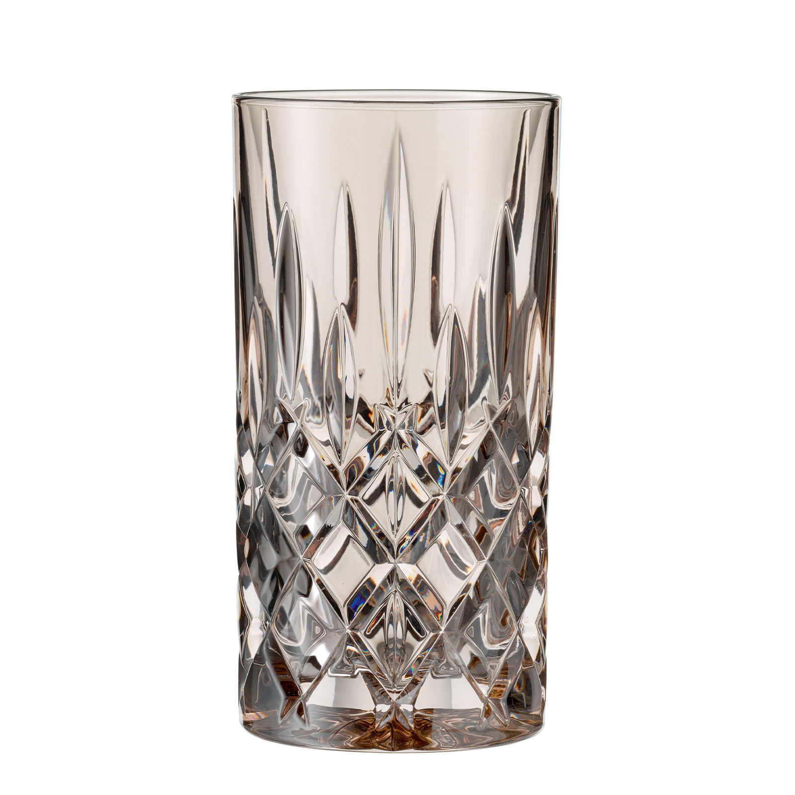 Nachtmann 2-tlg. Longdrinkgläser-Set Cocktailgläser Kristallglas 395 ml, Taupe, Noblesse 105713