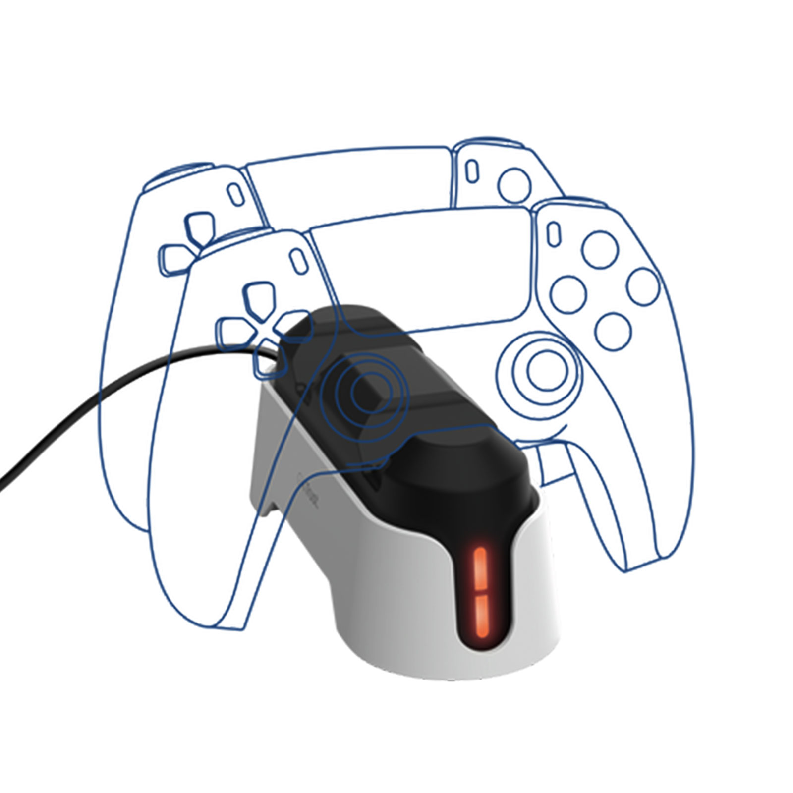 Trust GXT228 Zweifach-Ladedock für PS5-Controller