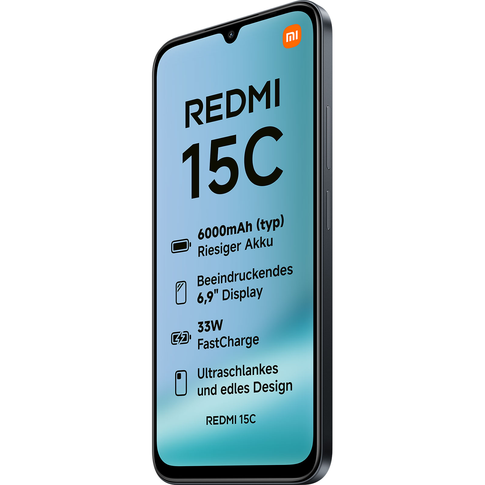 Xiaomi Redmi 15C 4G 4GB+128GB Midnight Gray Smartphone