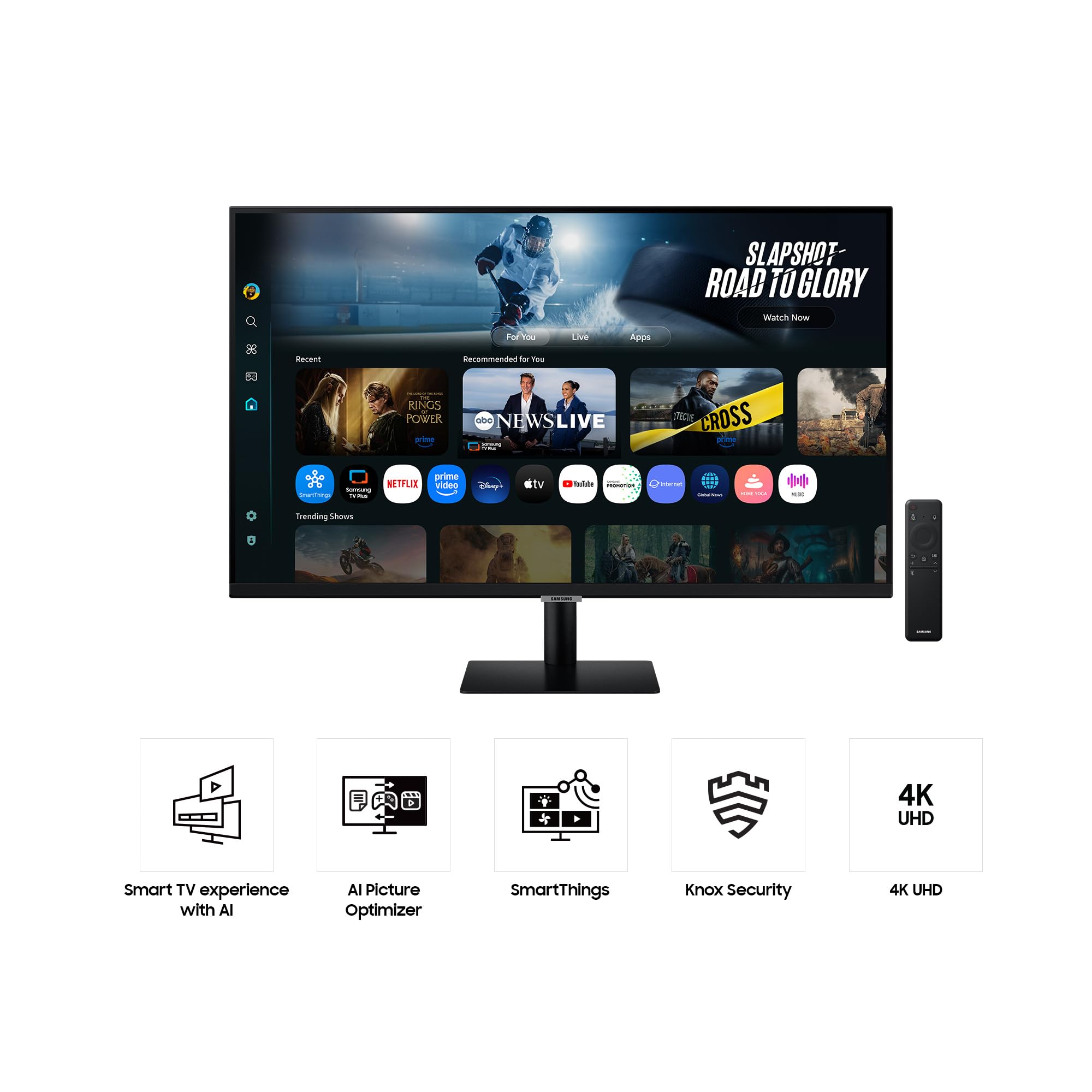 Samsung M70F 32 Zoll 4K Smart AI Monitor