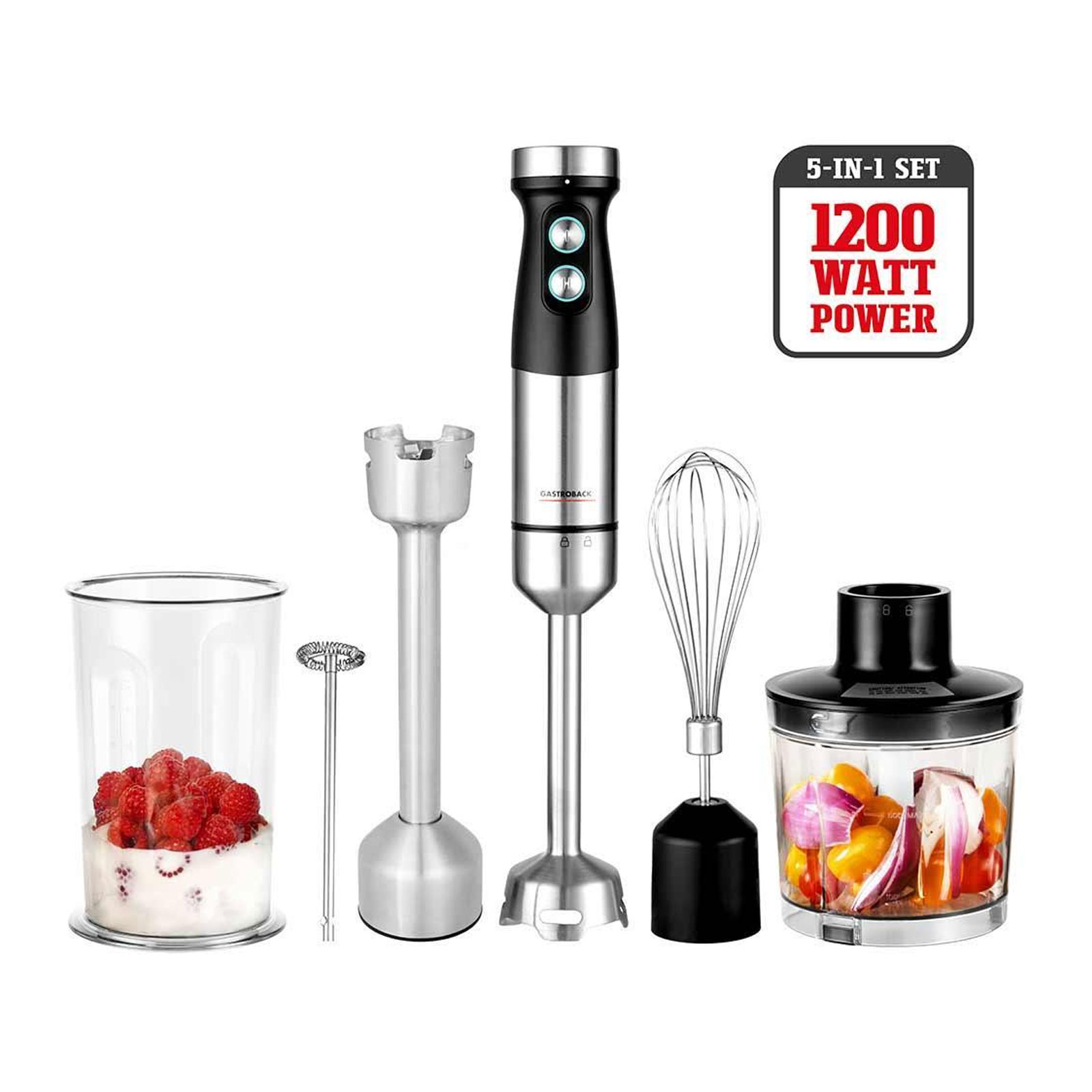 GASTROBACK 40972 Design Power 5-in-1 Stabmixer-Set