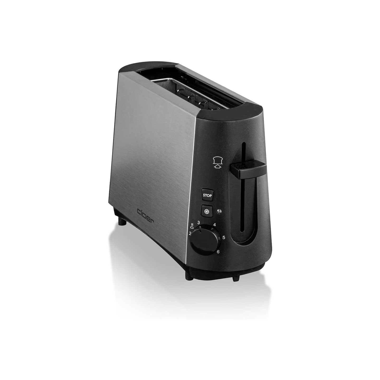 Cloer 3890 schwarz/Edelstahl Toaster