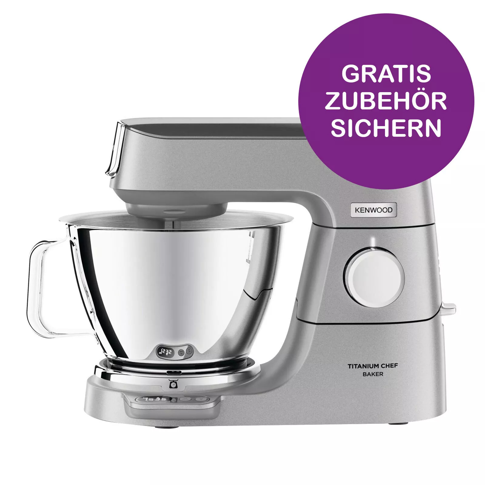 Kenwood KVC 85.314.SI Titanium Chef Baker Küchenmaschine