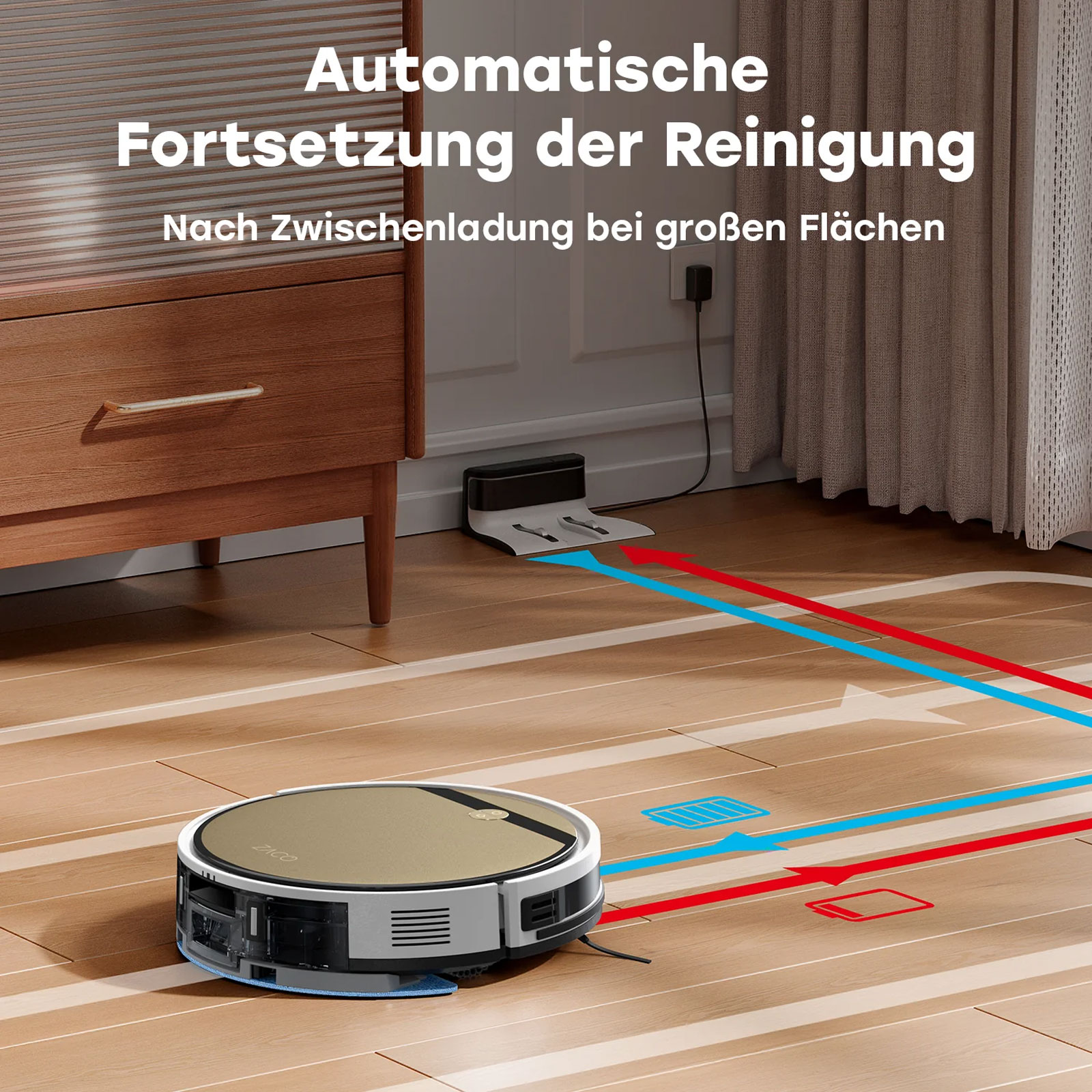 ZACO V5 Max Saugroboter mit Wischfunktion