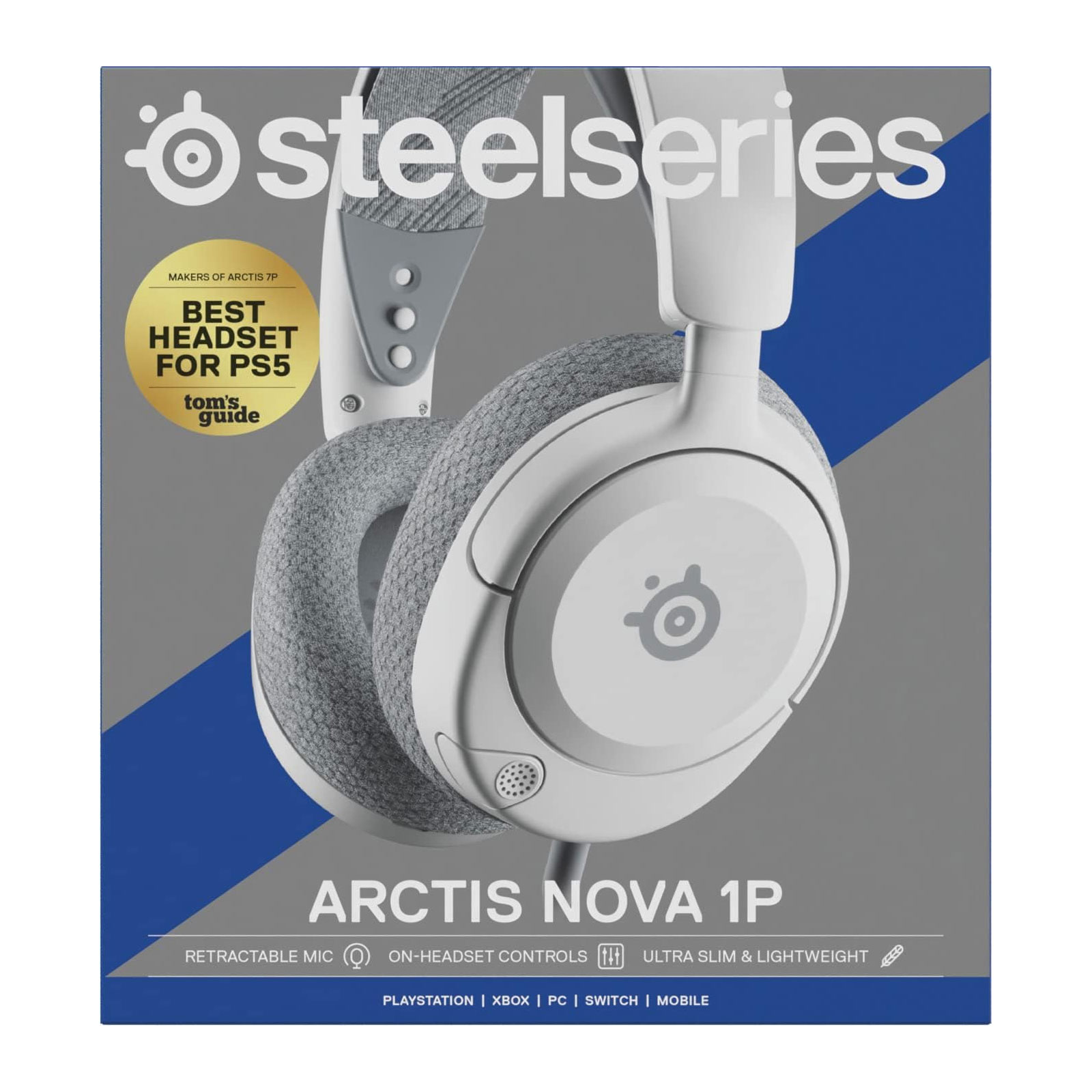 Steelseries Arctis Nova 1P Weiß Gaming-Headset