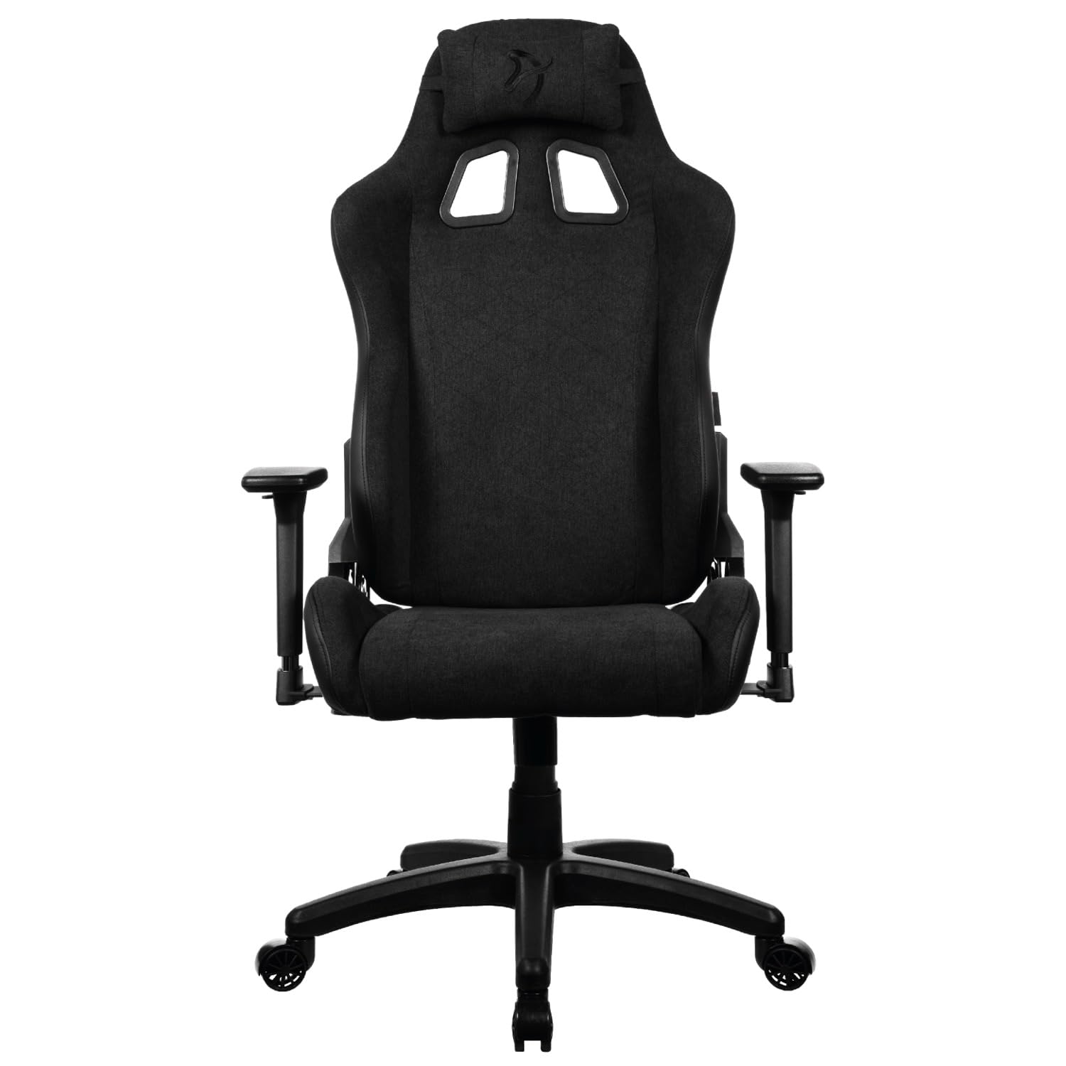 Arozzi Avanti Soft Fabric Gaming-Stuhl, Pure Black