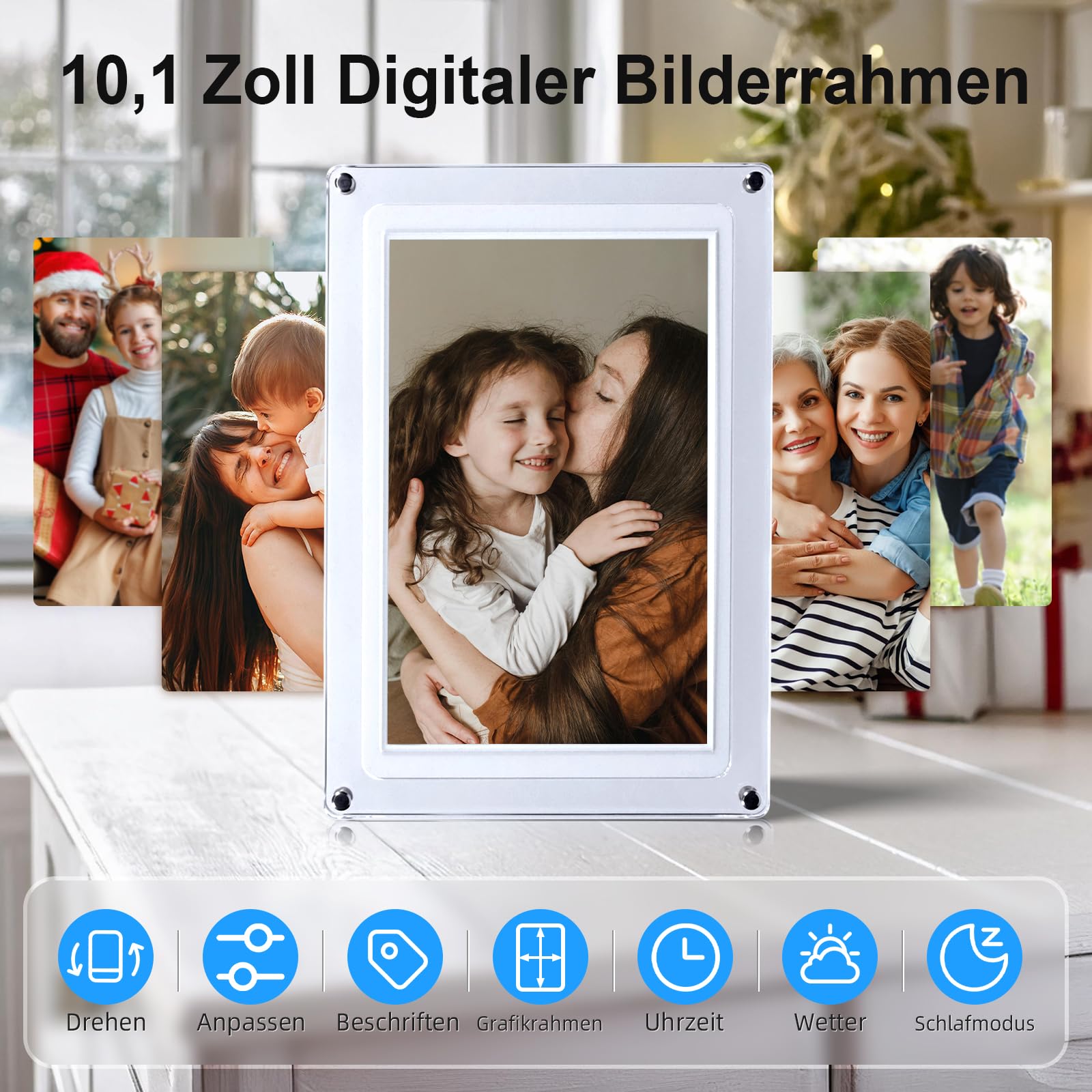 ROLLEI Smart Frame WiFi 109 Acrylic Digitaler Bilderrahmen