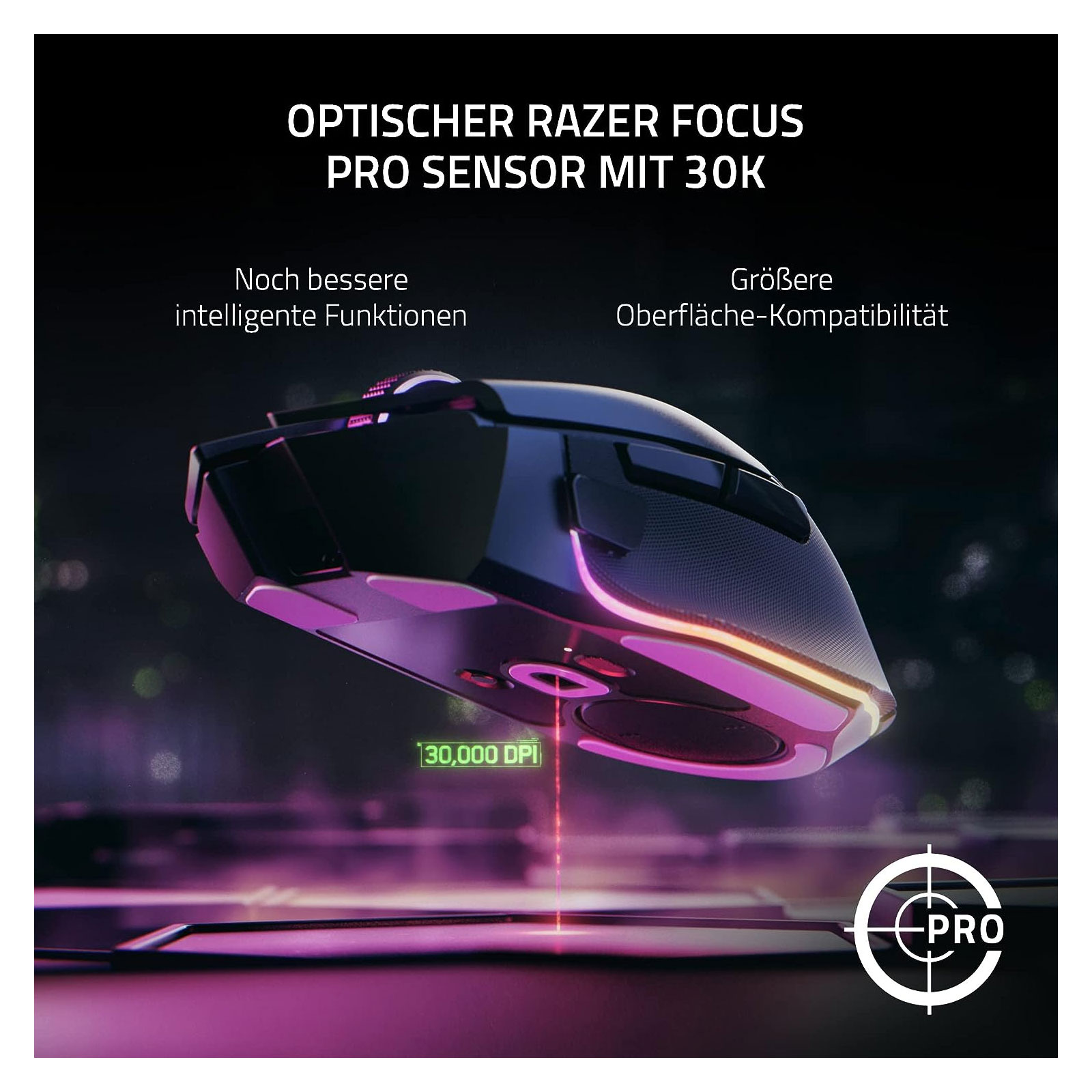 RAZER Basilisk V3 Pro Gaming-Maus, Weiß
