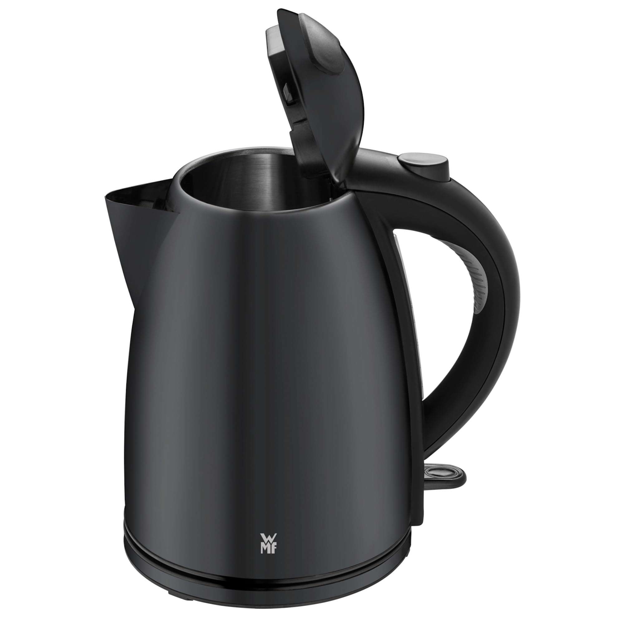 WMF Stelio Wasserkocher 1,7l, elektrischer Wasserkocher mit Kalkfilter Edelstahl