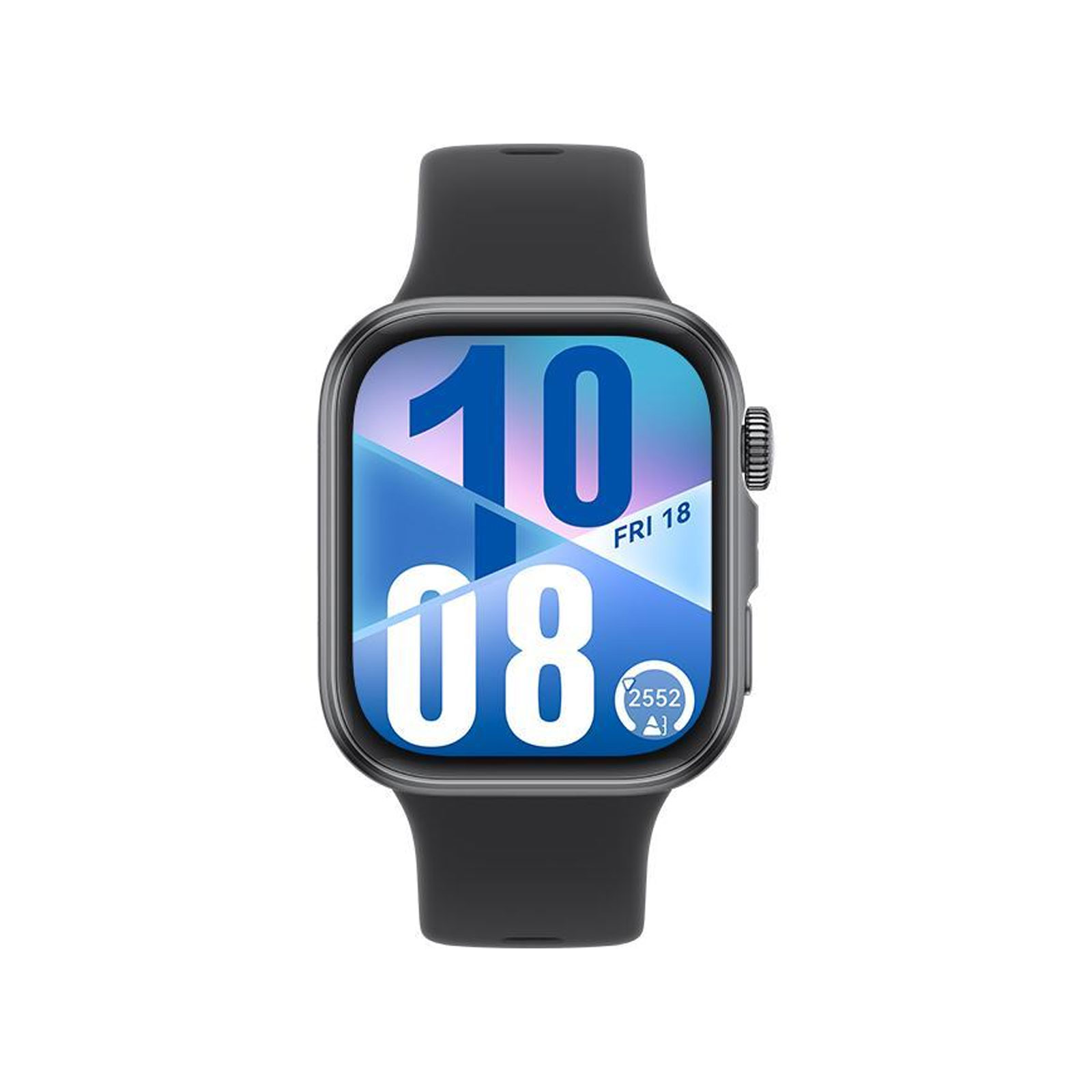 Huawei Watch Fit 4, schwarzes Gehäuse mit schwarzem Fluorelastomer-Armband (Herzfrequenzmessung, Schrittzähler)