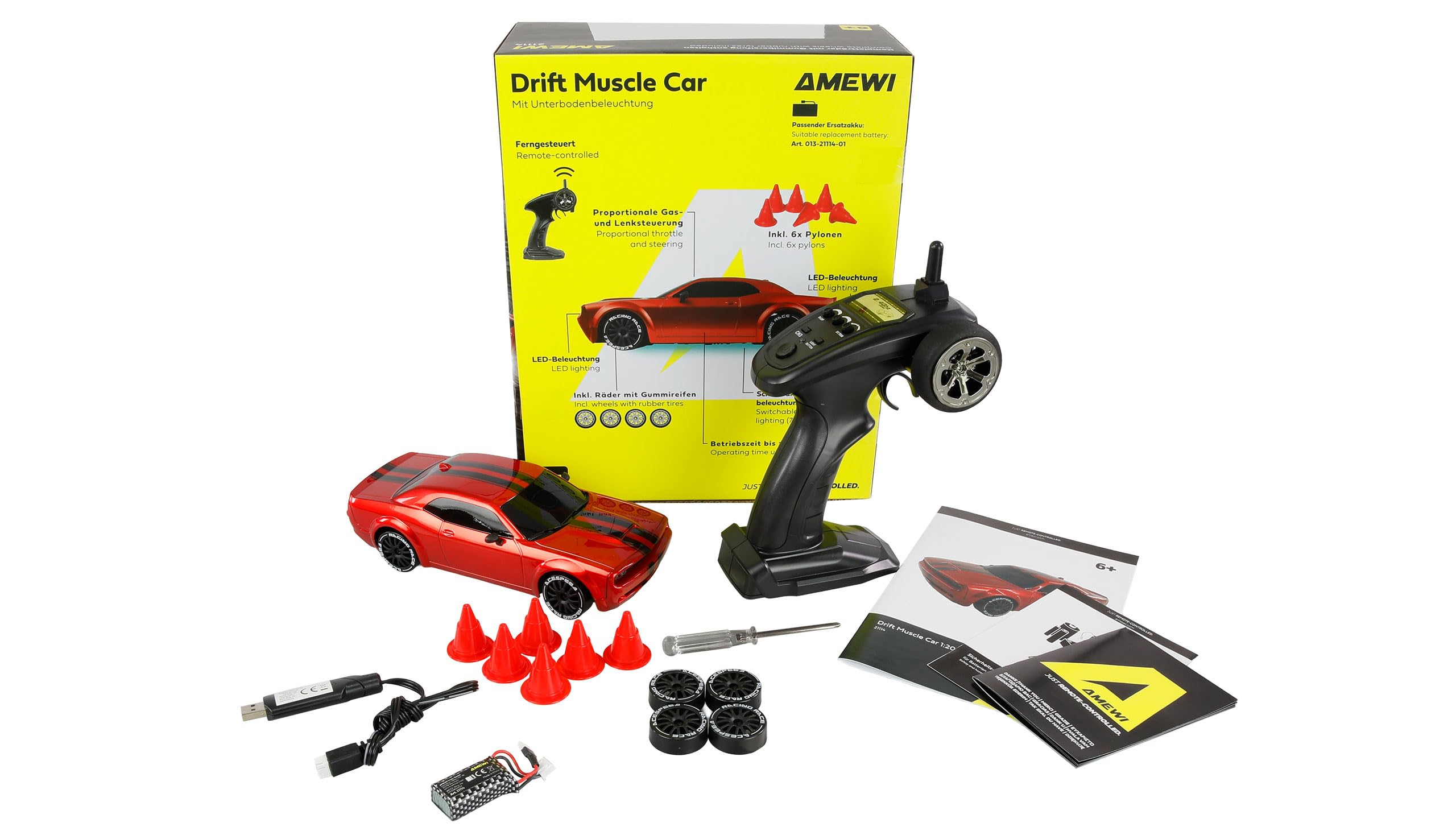 Amewi Drift Muscle Car Onroad/Drift Gyro 4WD 1:20 RTR