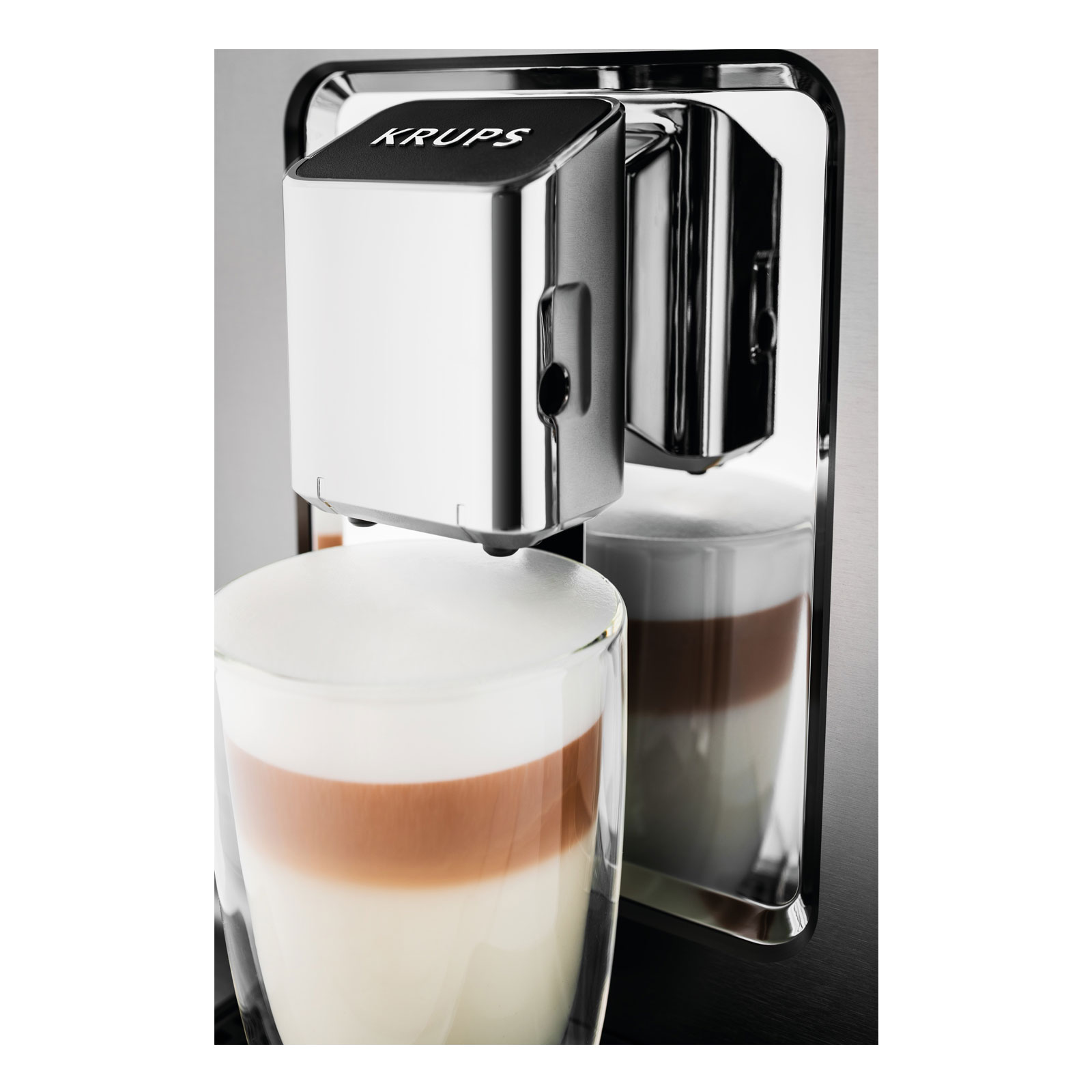 Krups EA 894T EVIDENCE PLUS One-Touch-Cappuccino Kaffeevollautomat Titan-Metallic