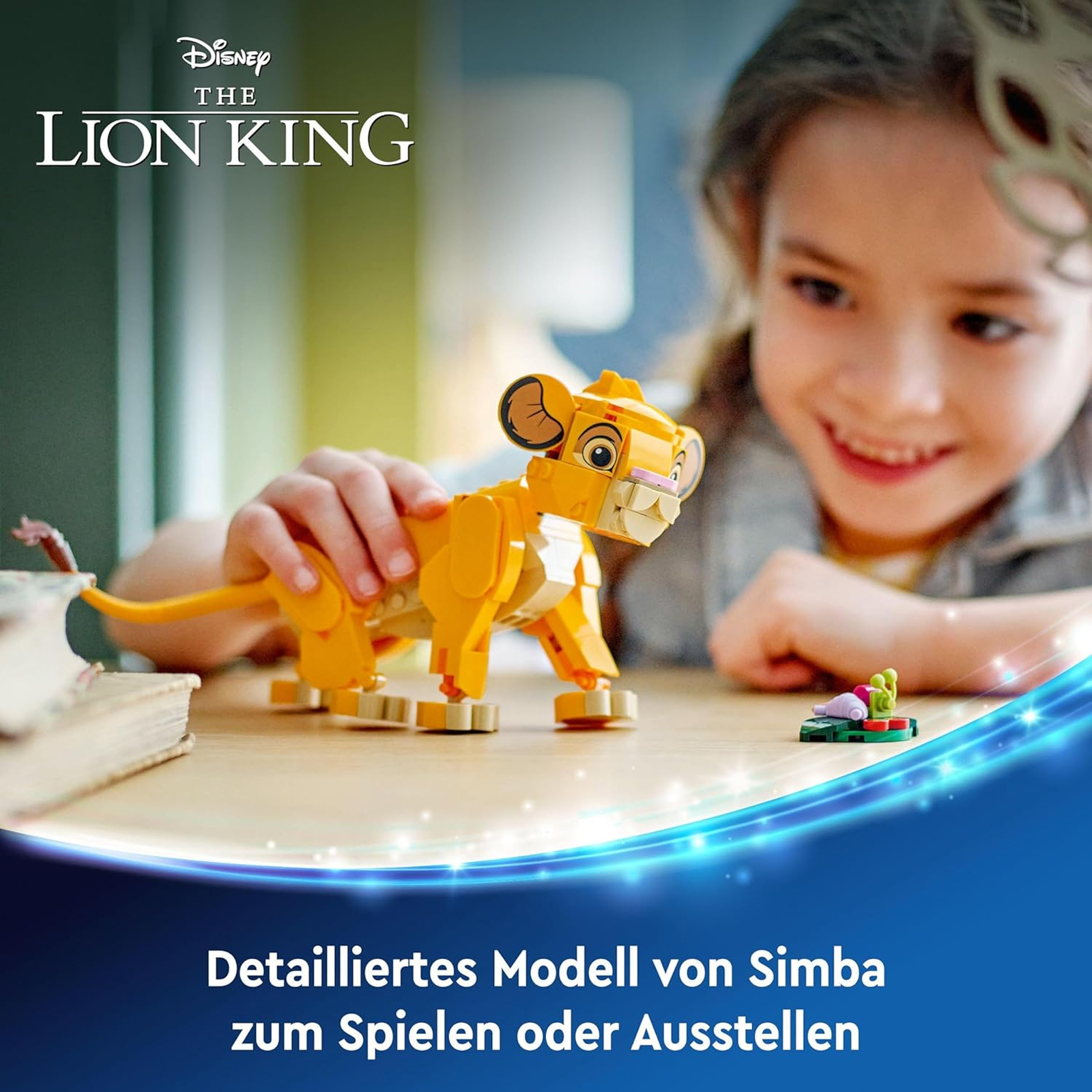 Lego Disney Simba, das Löwenjunge des Königs, Bauspielzeug für Kinder
