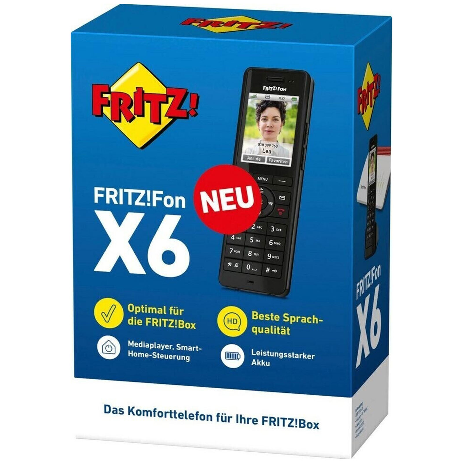 AVM FRITZ!Fon X6 schwarz Schnurloses Telefon