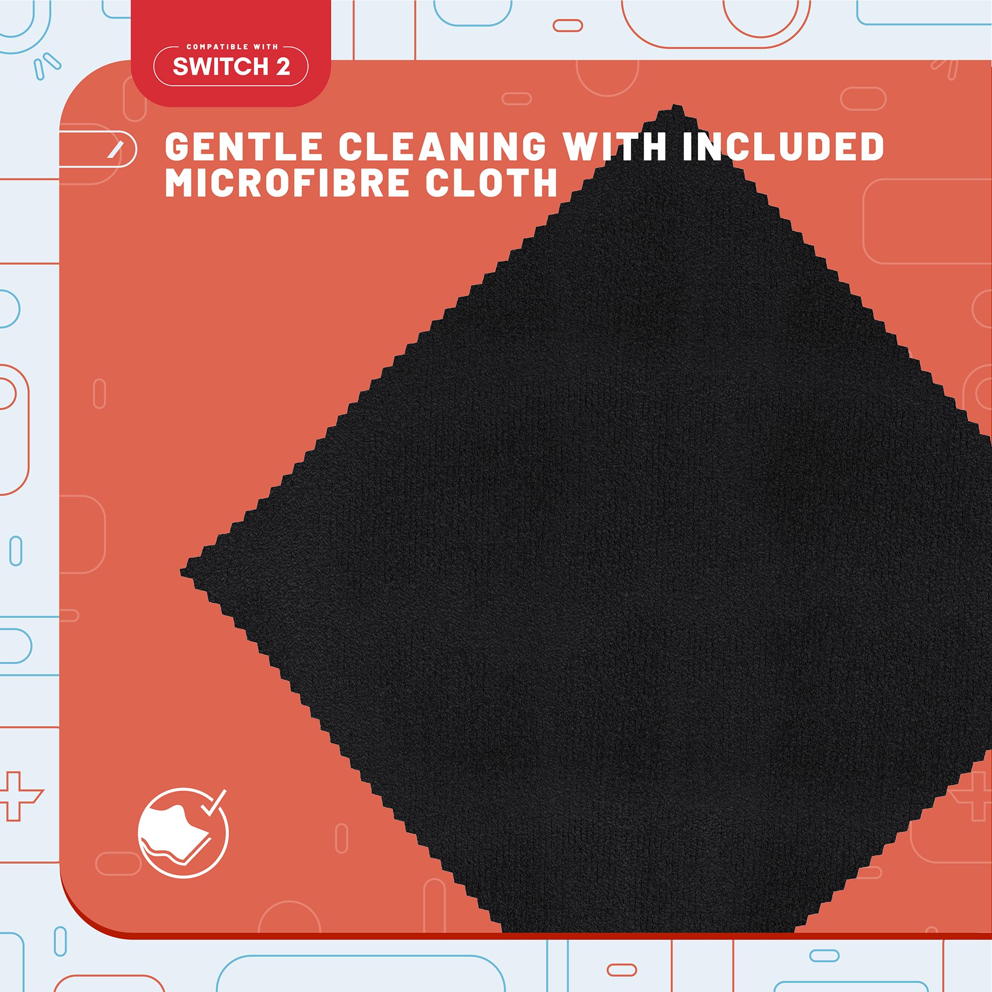 STEALTH Displayschutzfolie und Reinigungstuch, kompatibel mit Switch 2