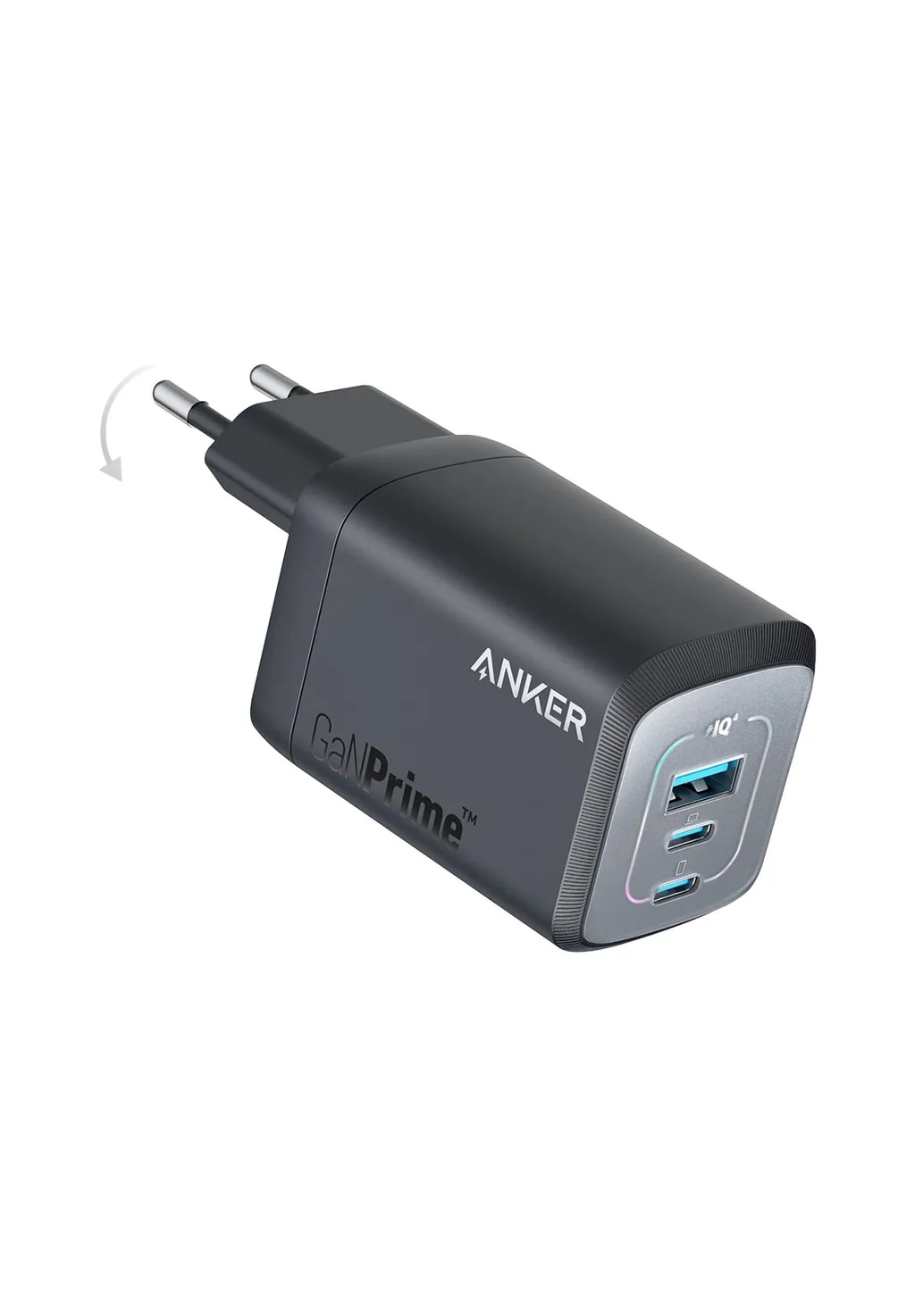 Anker 735 Prime, 67 Watt, Fold, Schwarz Ladegerät (USB-A + USB-C)