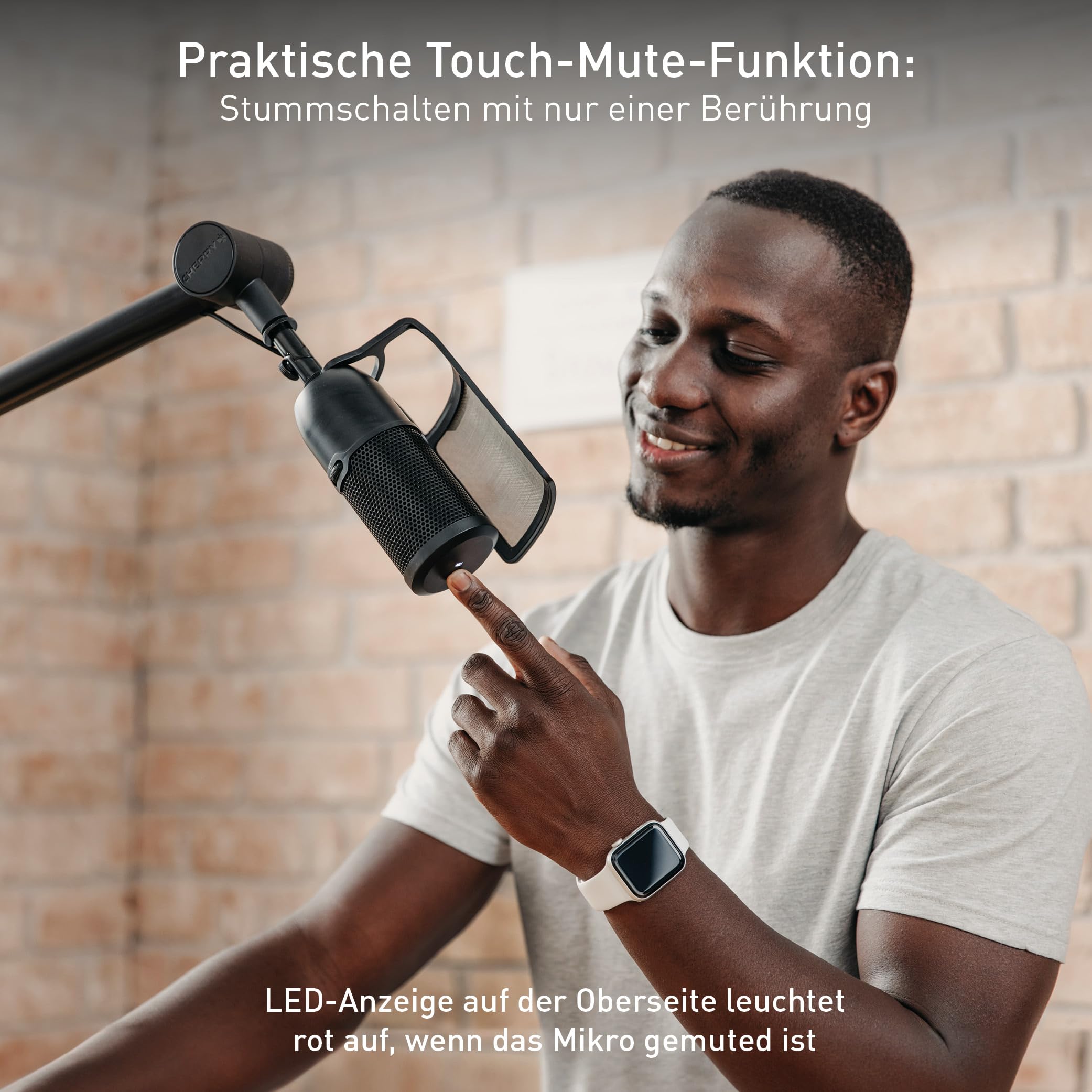 CHERRY UM 3.0, USB-Mikrofon für Podcast