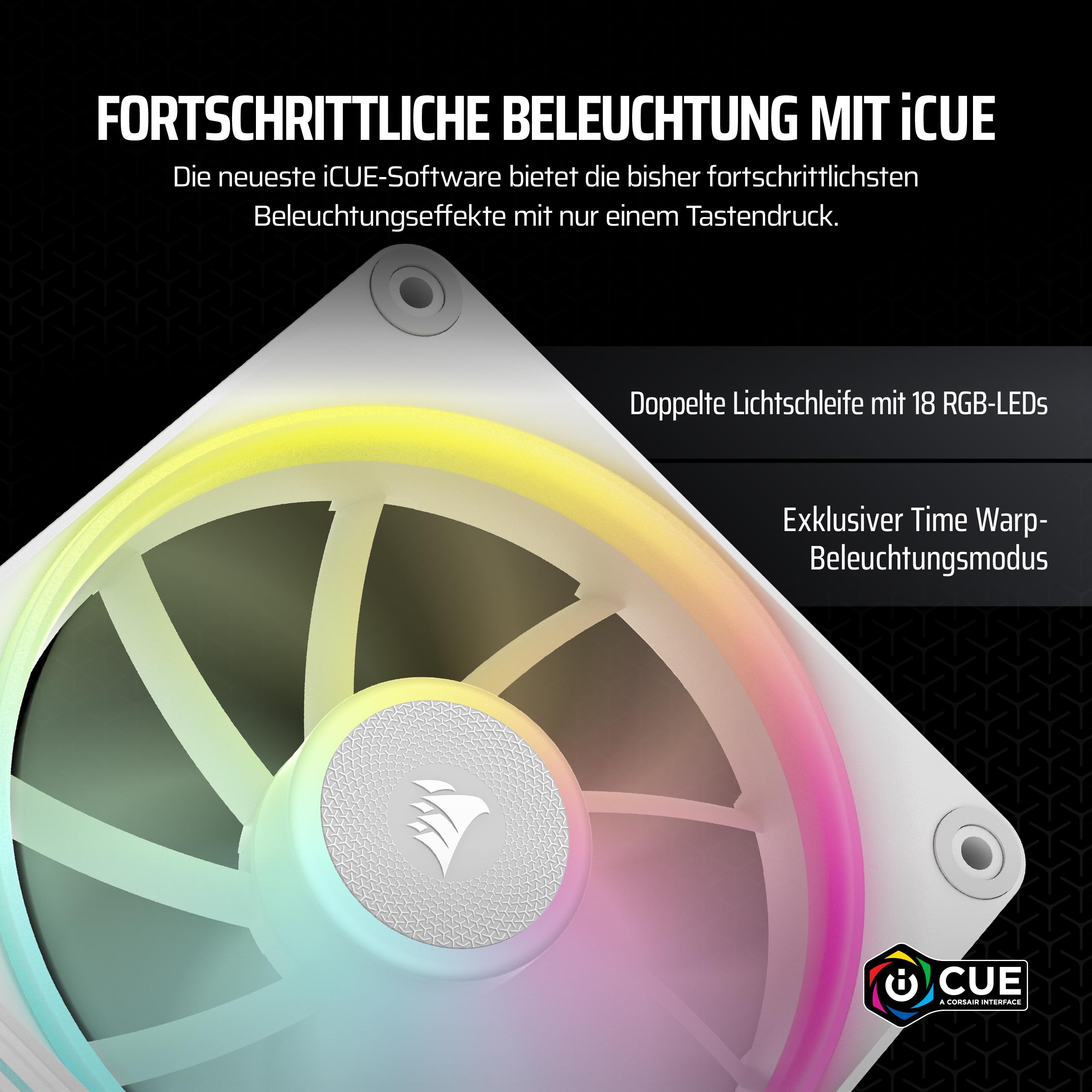 CORSAIR iCUE LINK LX120 RGB 120mm PWM-Lüfter Einzelpackung