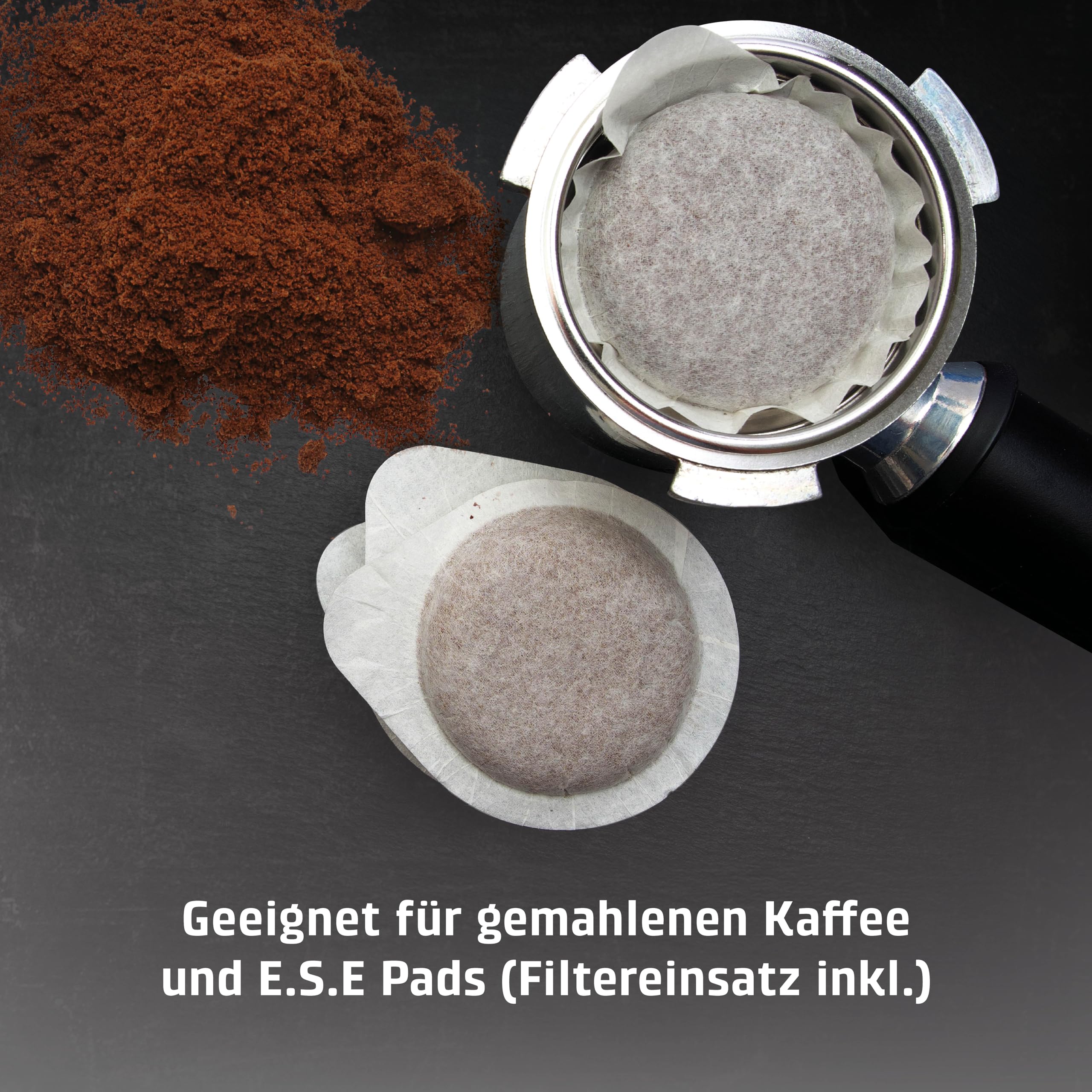 Caso 1821 Espresso Gourmet Siebträger-Espressomaschine