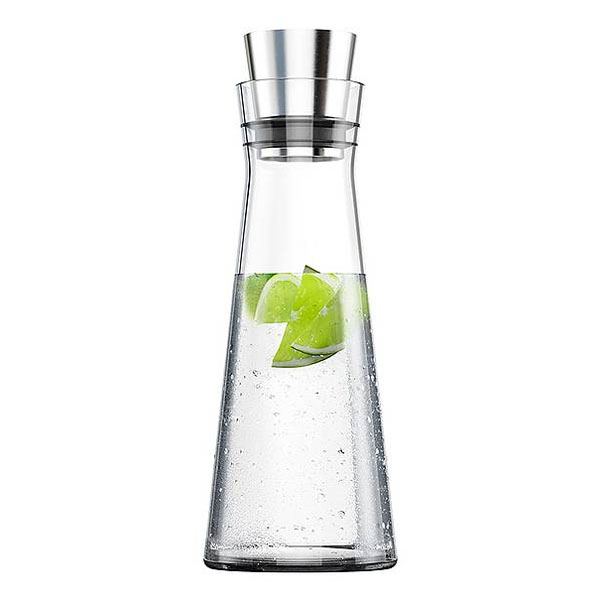 EMSA 514233 FLOW SLIM  Karaffe inkl. Kühlelement Glas/Edelstahl