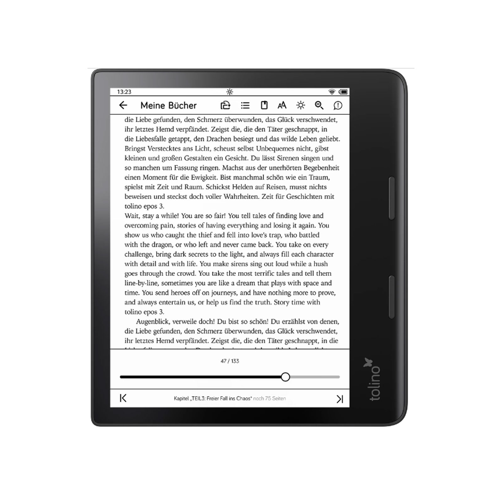 tolino epos 3 eBook-Reader 8 Zoll, 32GB, Touch, WiFi, USB