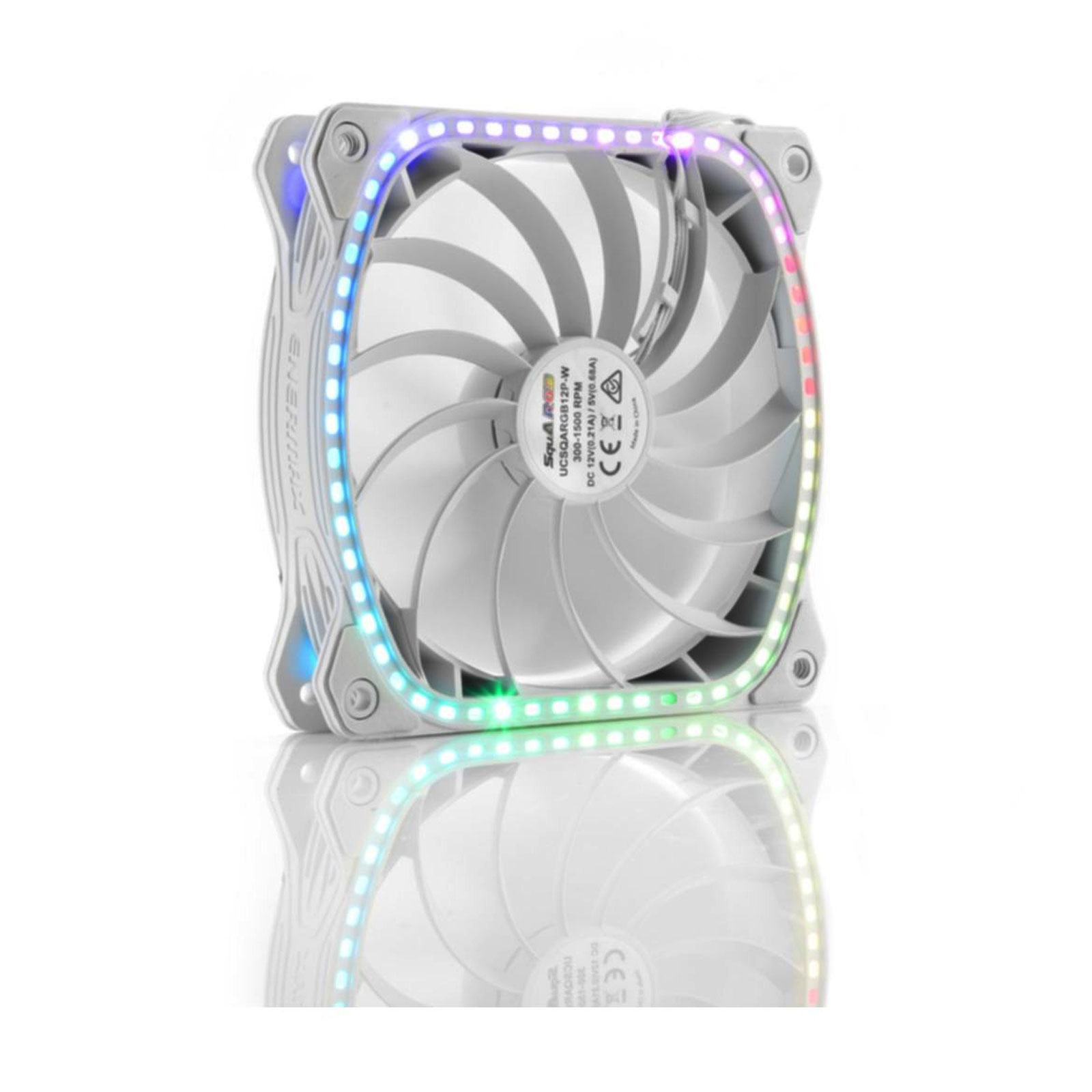 Enermax SquA RGB UCSQARGB12P-W-BP3 - 3er Pack (weiß) Gehäuselüfter