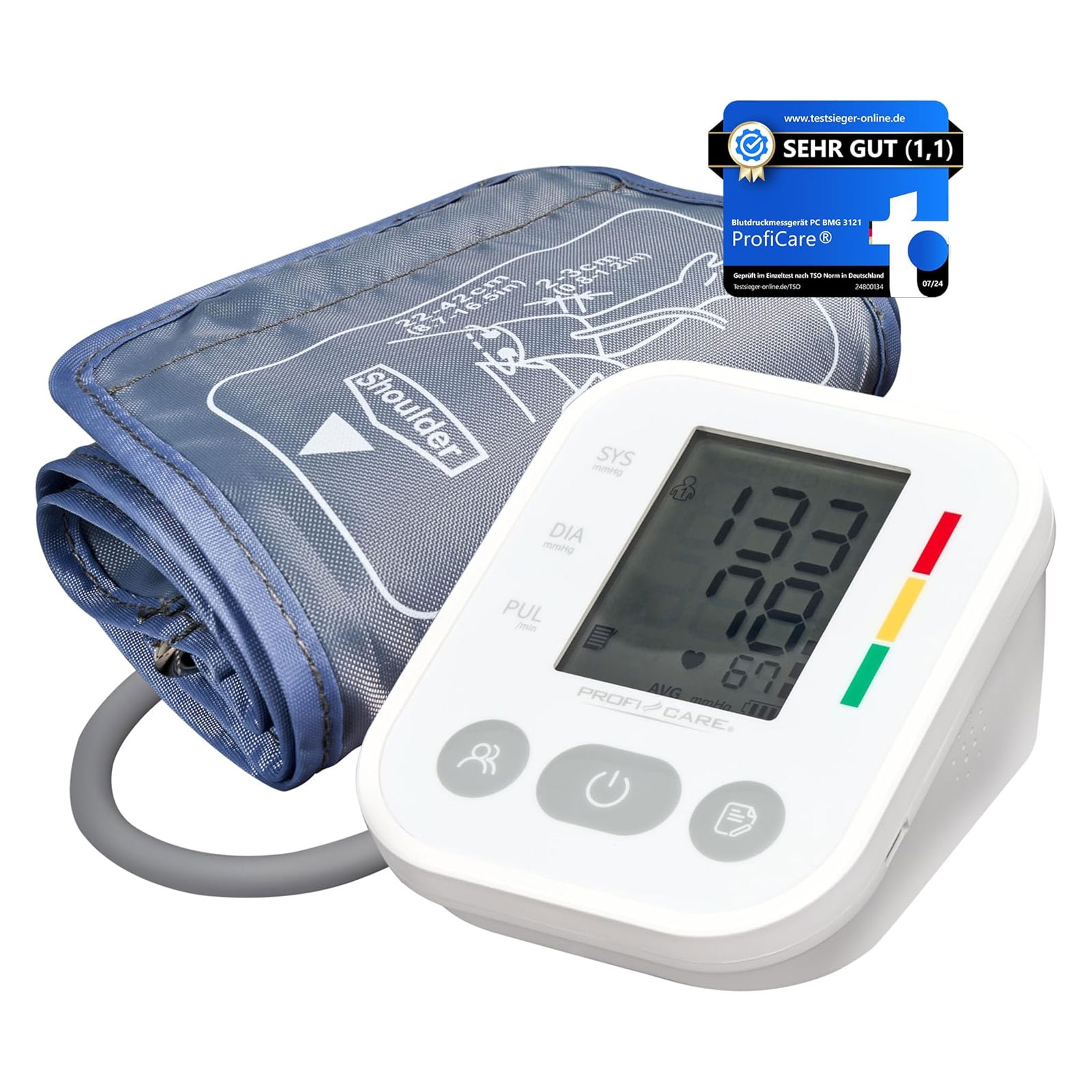 PROFI CARE PC-BMG 3121 Oberarm-Blutdruckmessgerät PROFI CARE PC-BMG 3121 Oberarm-Blutdruckmessgerät