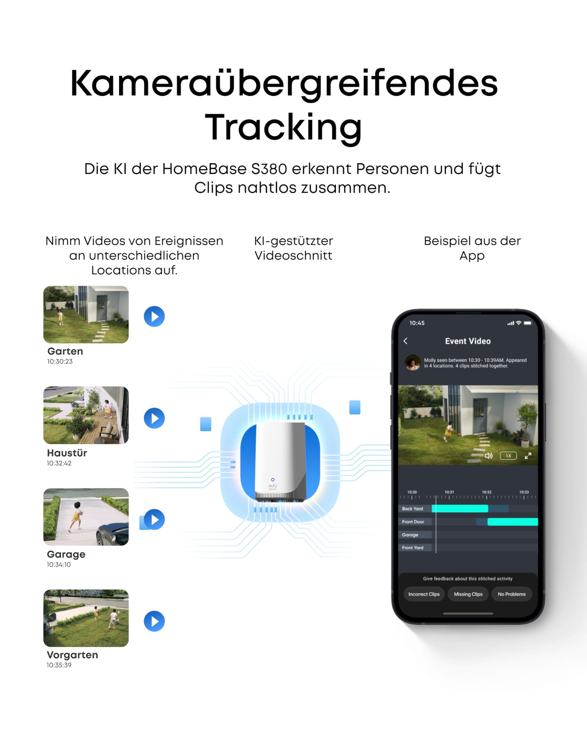 eufy SoloCam E42 (2-Cam Kit), 4K Überwachungskamera für außen, HomeBase S380