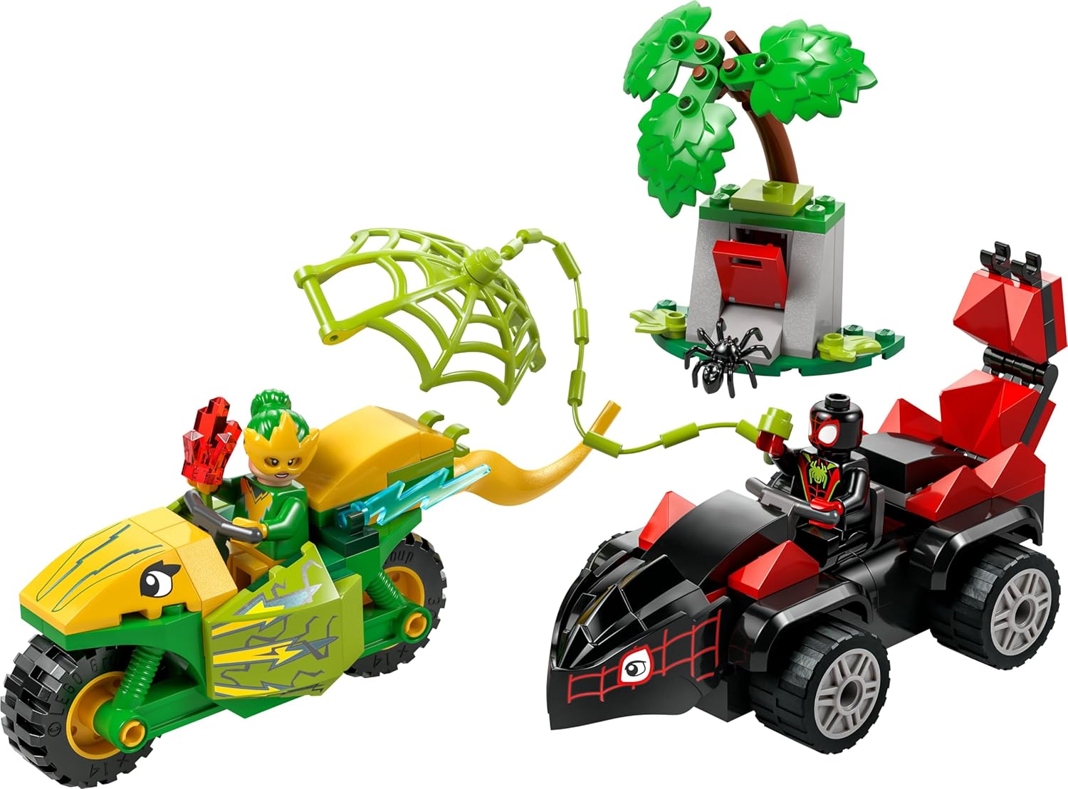 LEGO Marvel Actionspaß mit Spin und Electro in ihren Dino-Flitzern 11198