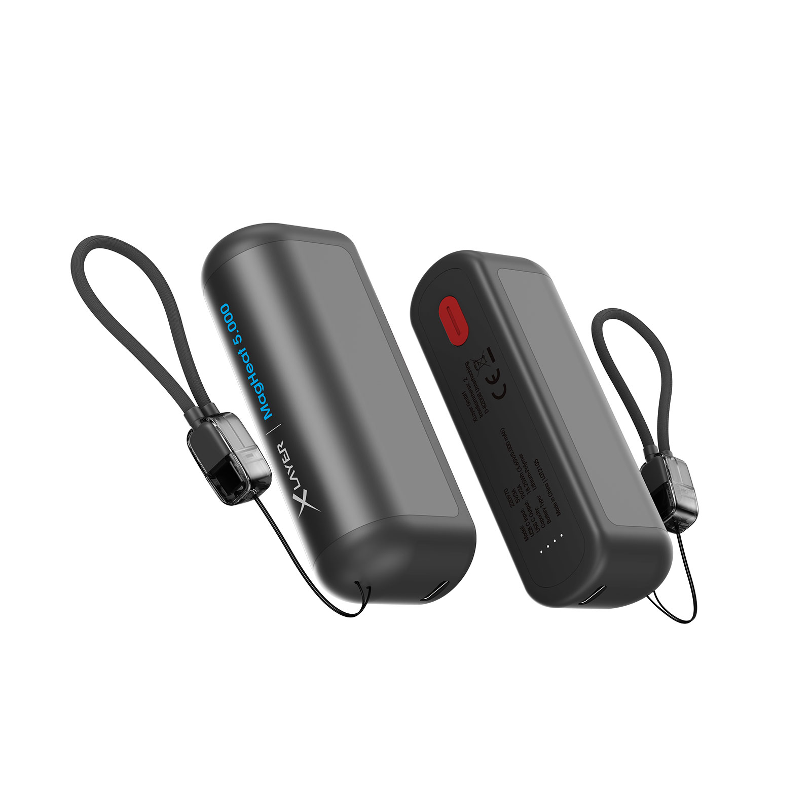 XLayer Powerbank Plus + Handwärmer Duo 2x 5000mAh, Schwarz