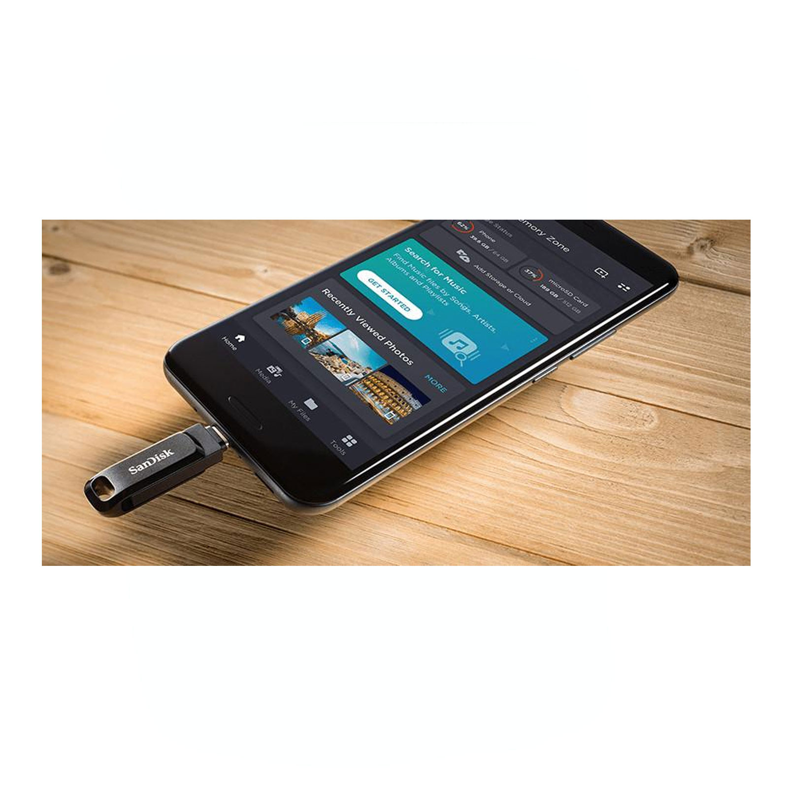 sandisk Ultra Dual USB Flash Drive Go 64GB, Type C