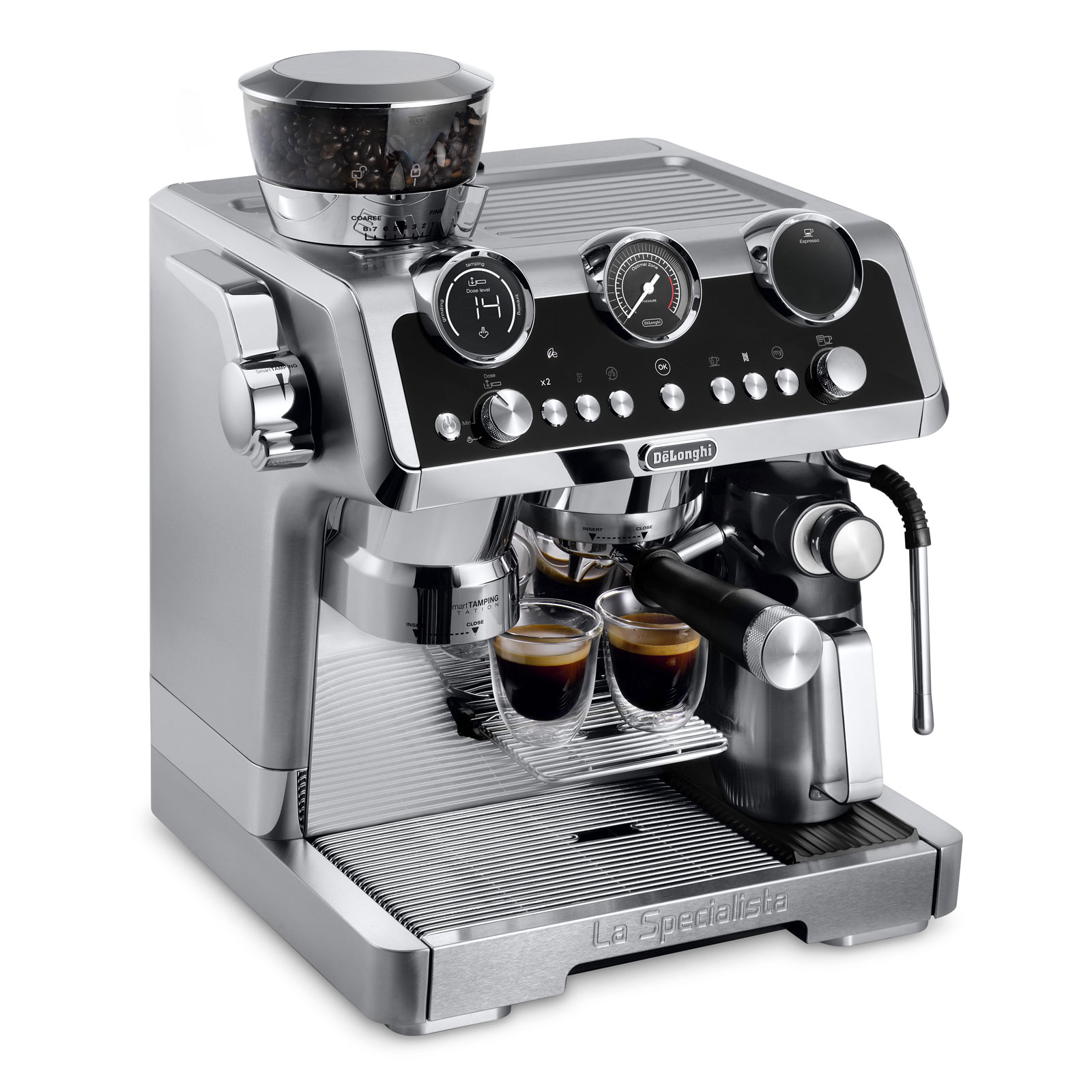 DeLonghi EC 9665.M La Specialista MAESTRO Siebträger Espressomaschine silber