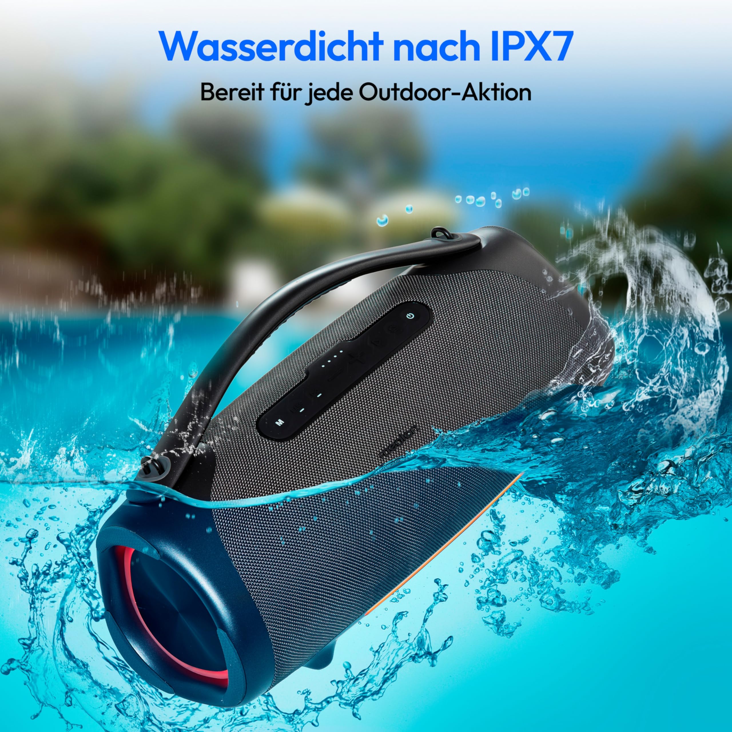 MEDION P61768 tragbarer Bluetooth Lautsprecher