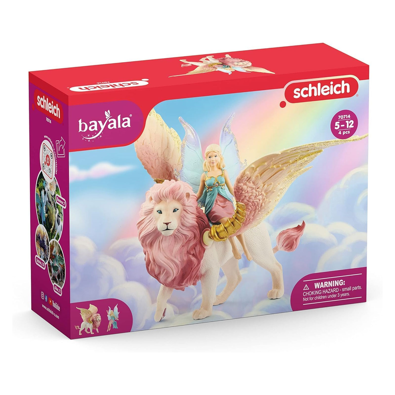 Schleich Elfe auf geflügeltem Löwe Spielfigur (70714)