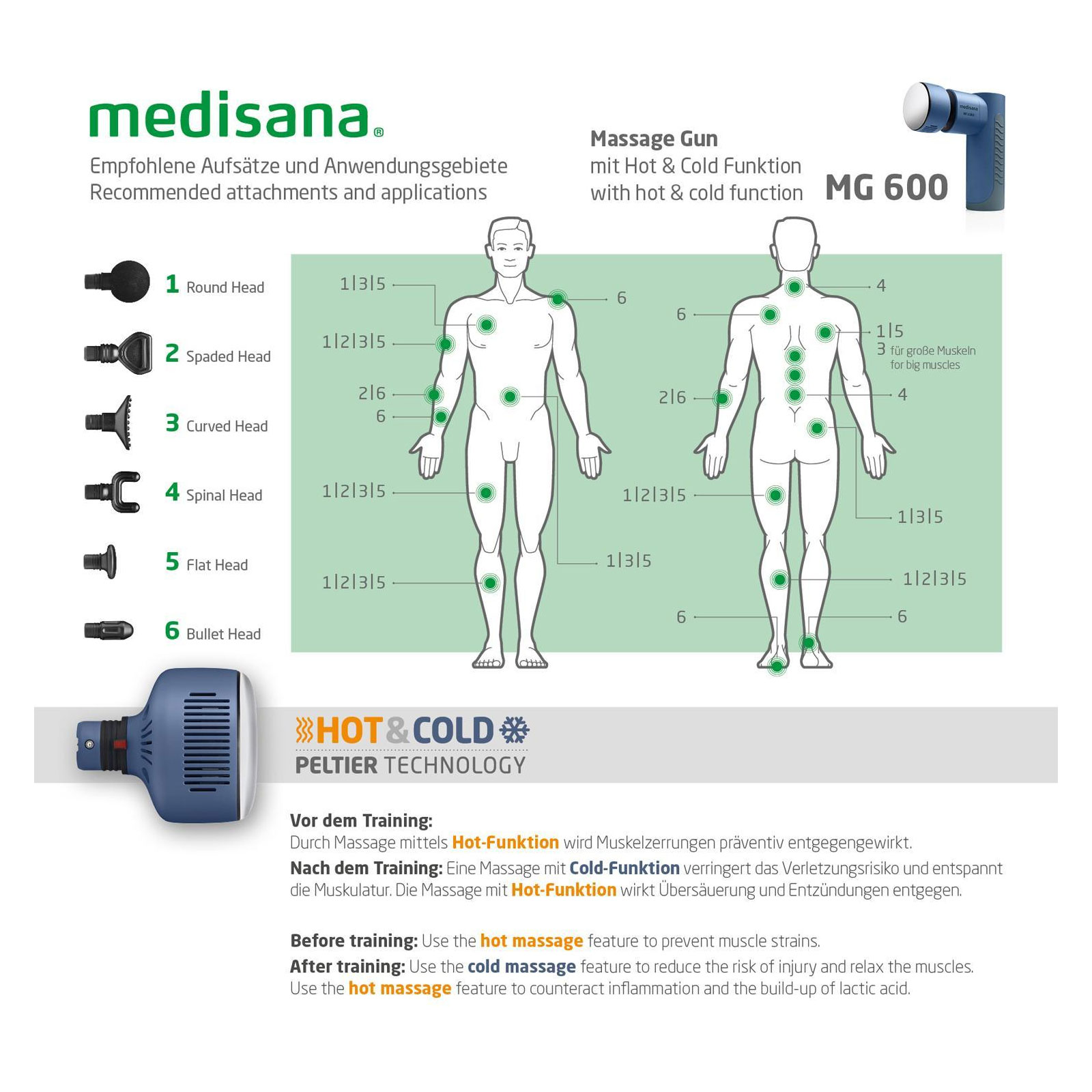 Medisana MG 600 Hot & Cold Massagepistole