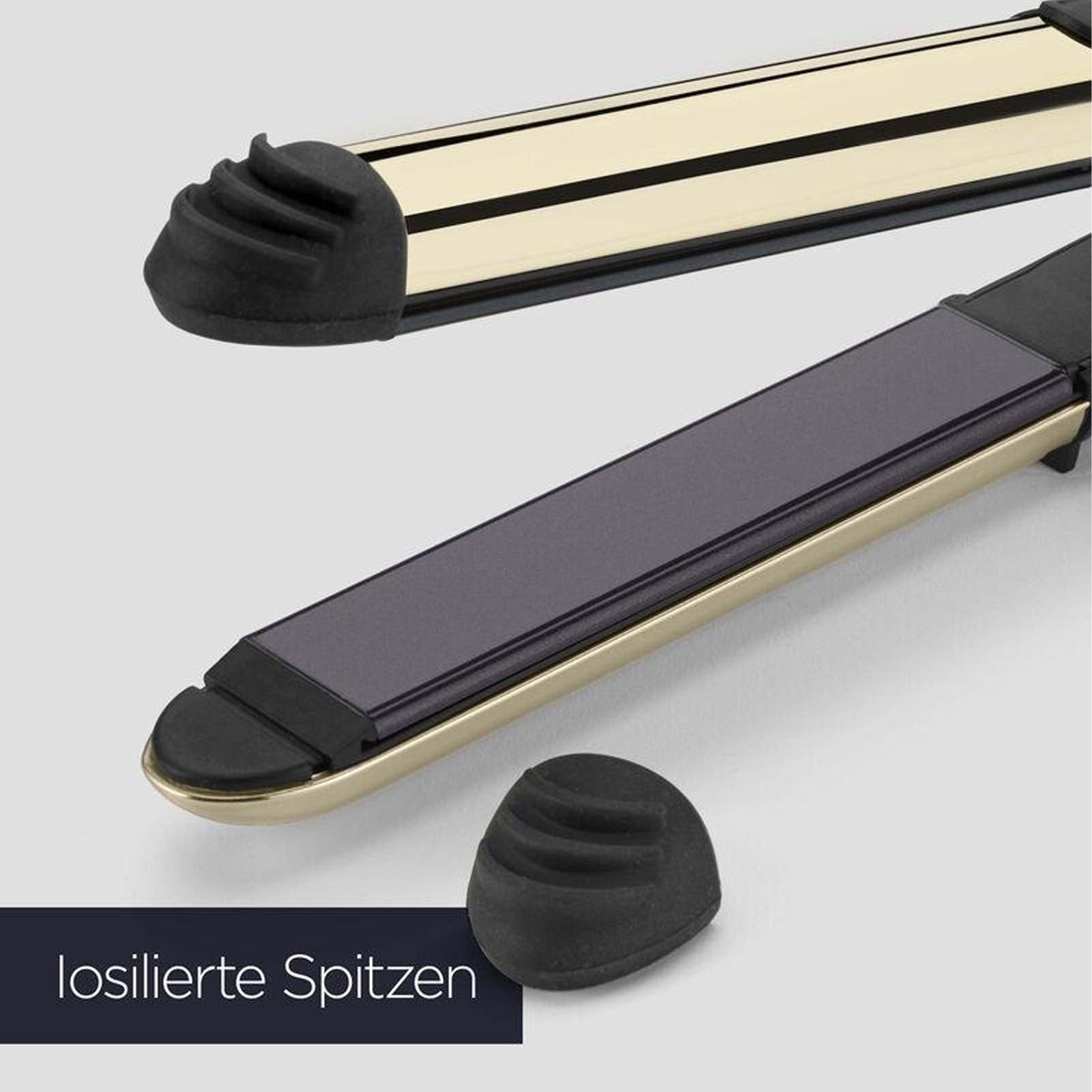 BaByliss ST484E Black Onyx Glätteisen (Advanced Ceramics™-Heizsystem, 5 Temperaturstufen von 130°C bis 235°C, Keramikplatten mit schwarzem Onyx, Ionen-Technologie mit Anti-Frizz Effekt, 15 Sekunden Aufheizzeit, automatische Abschaltfunktion