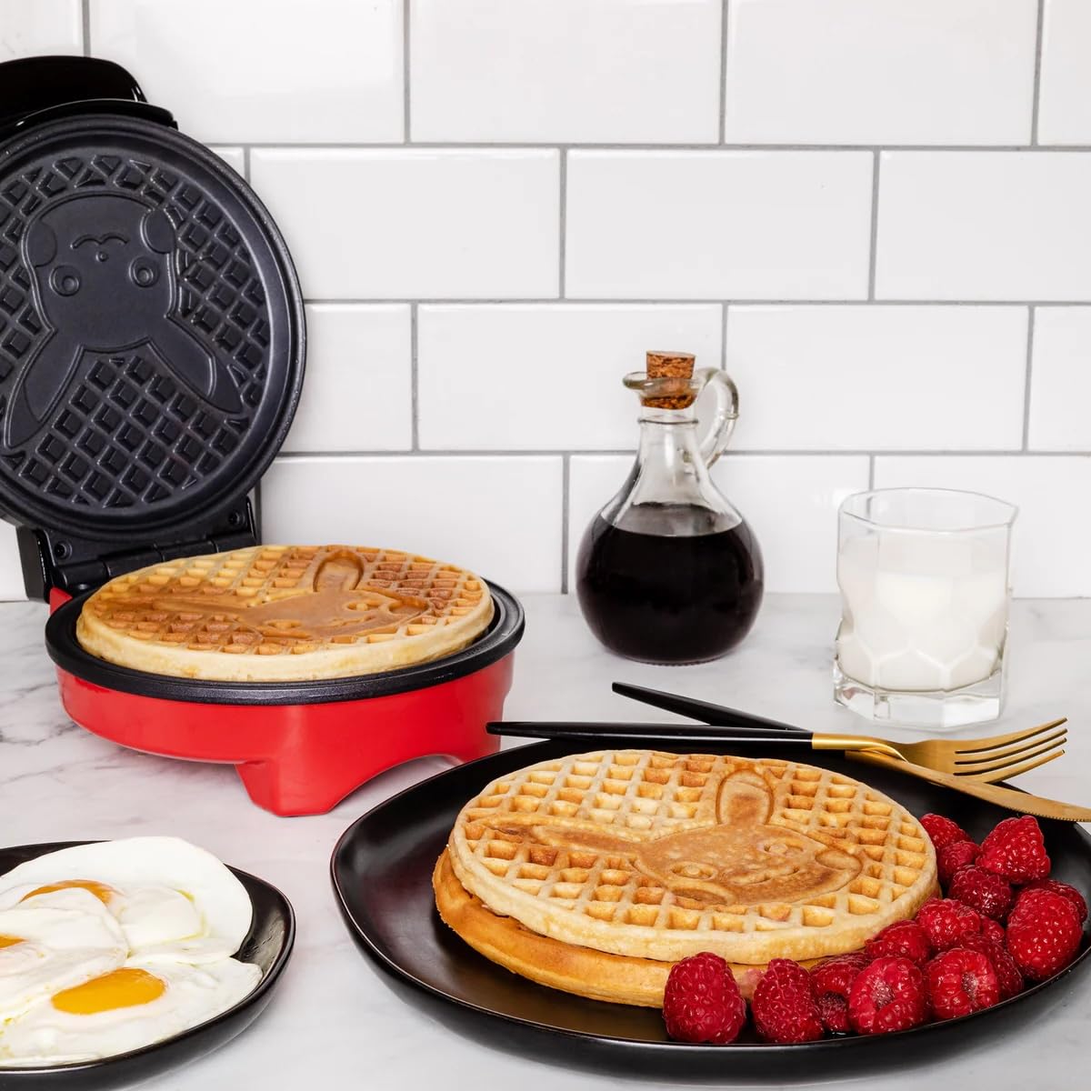 Pokémon Pikachu Waffeleisen – Antihaft Waffle Maker für Frühstück & Snacks