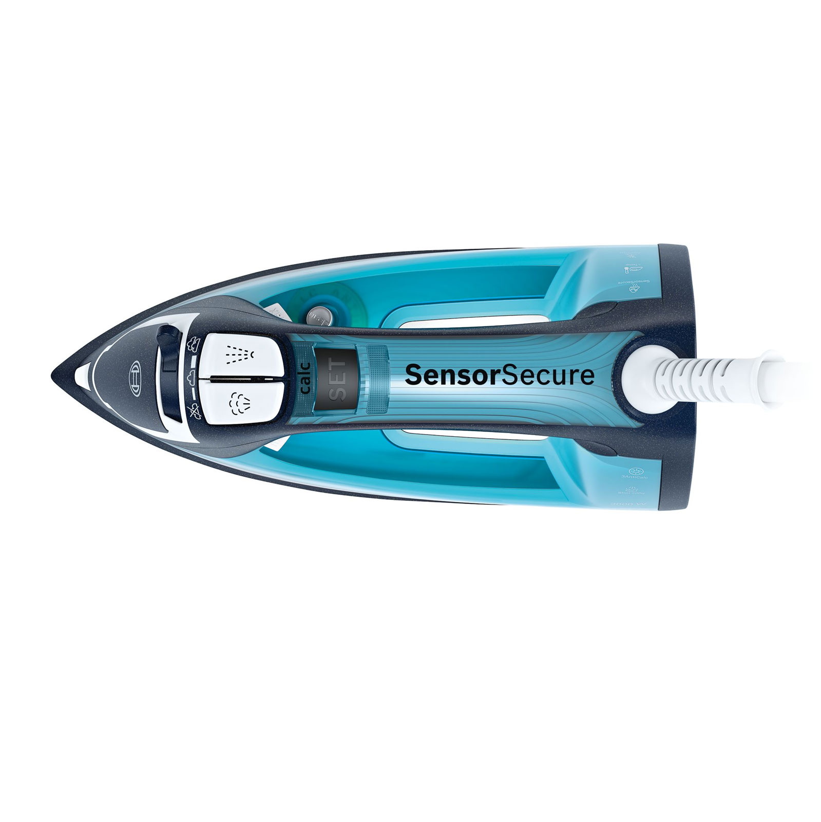 Bosch TDA753022V Dampfbügeleisen Cera-Glissée 3000 W night blue/ice blue