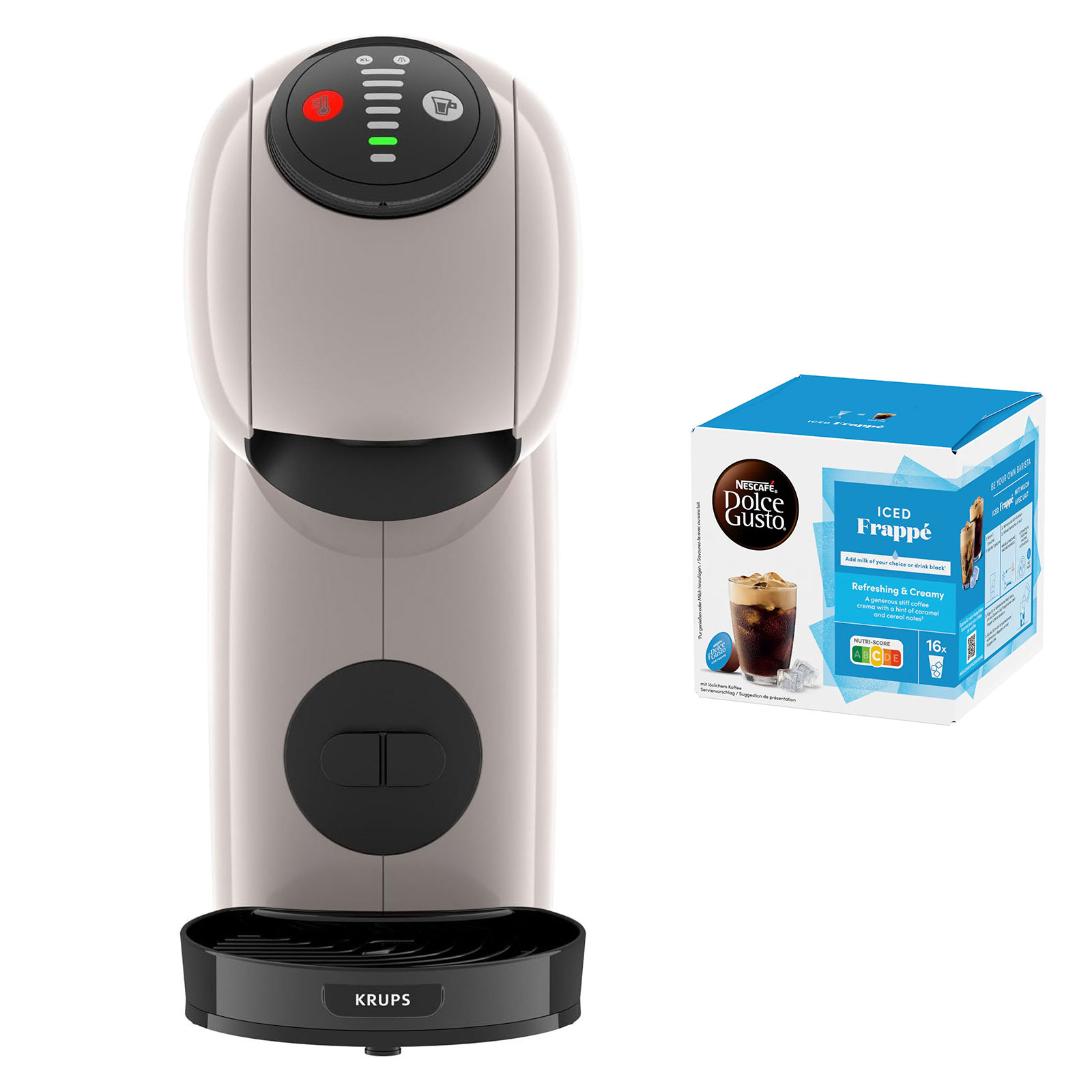 Krups Dolce Gusto KP243A Genio S Dolce Kapselmaschine inkl. Nescafé Dolce Gusto Iced Frappé